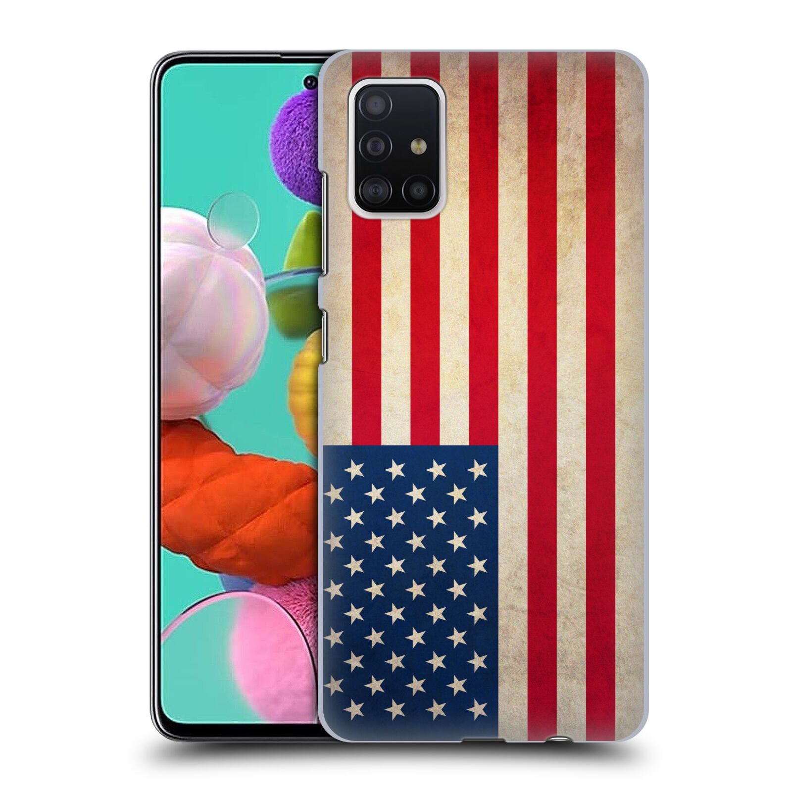 Plastové pouzdro na mobil Samsung Galaxy A51 - Head Case - VLAJKA USA