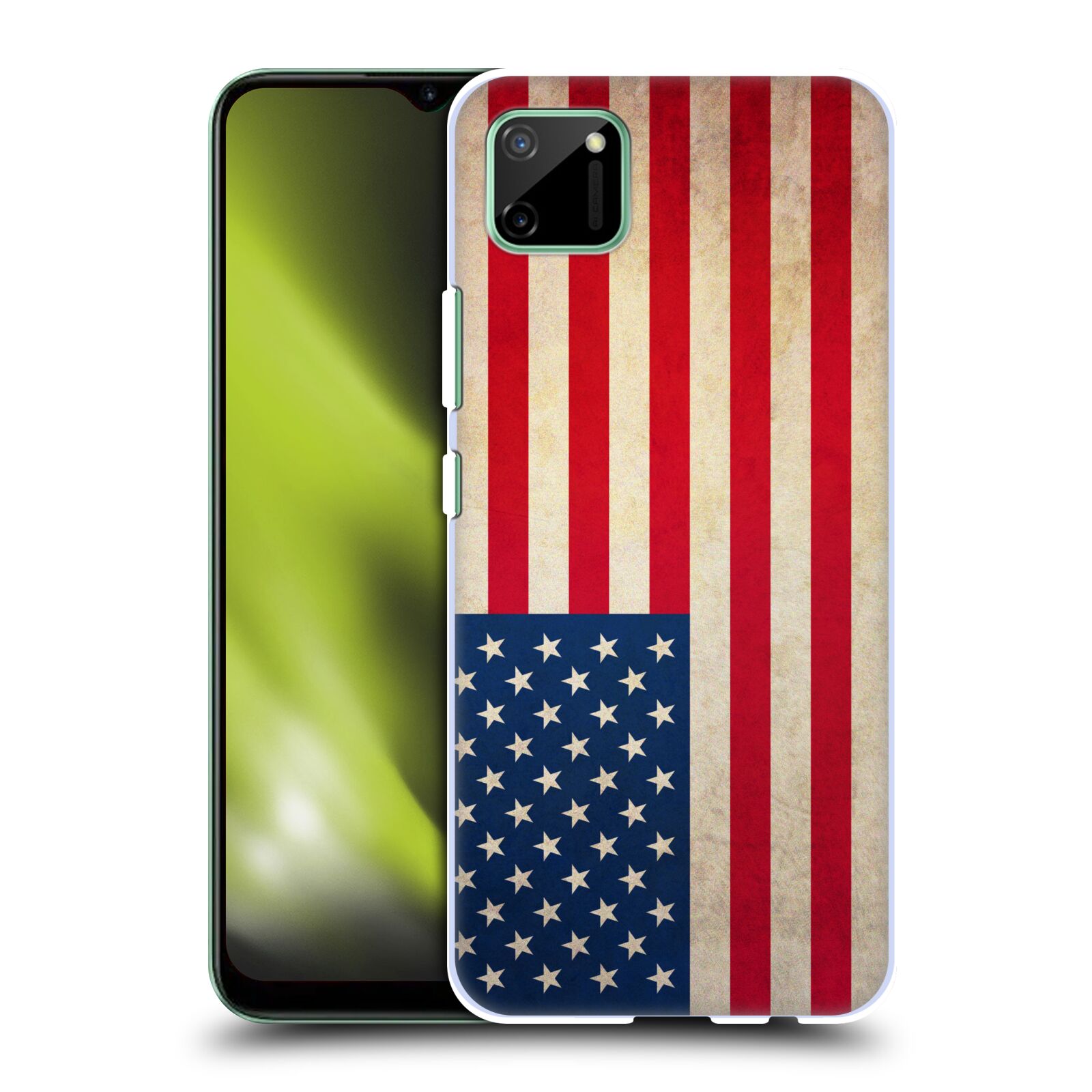 Plastové pouzdro na mobil Realme C11 - Head Case - VLAJKA USA