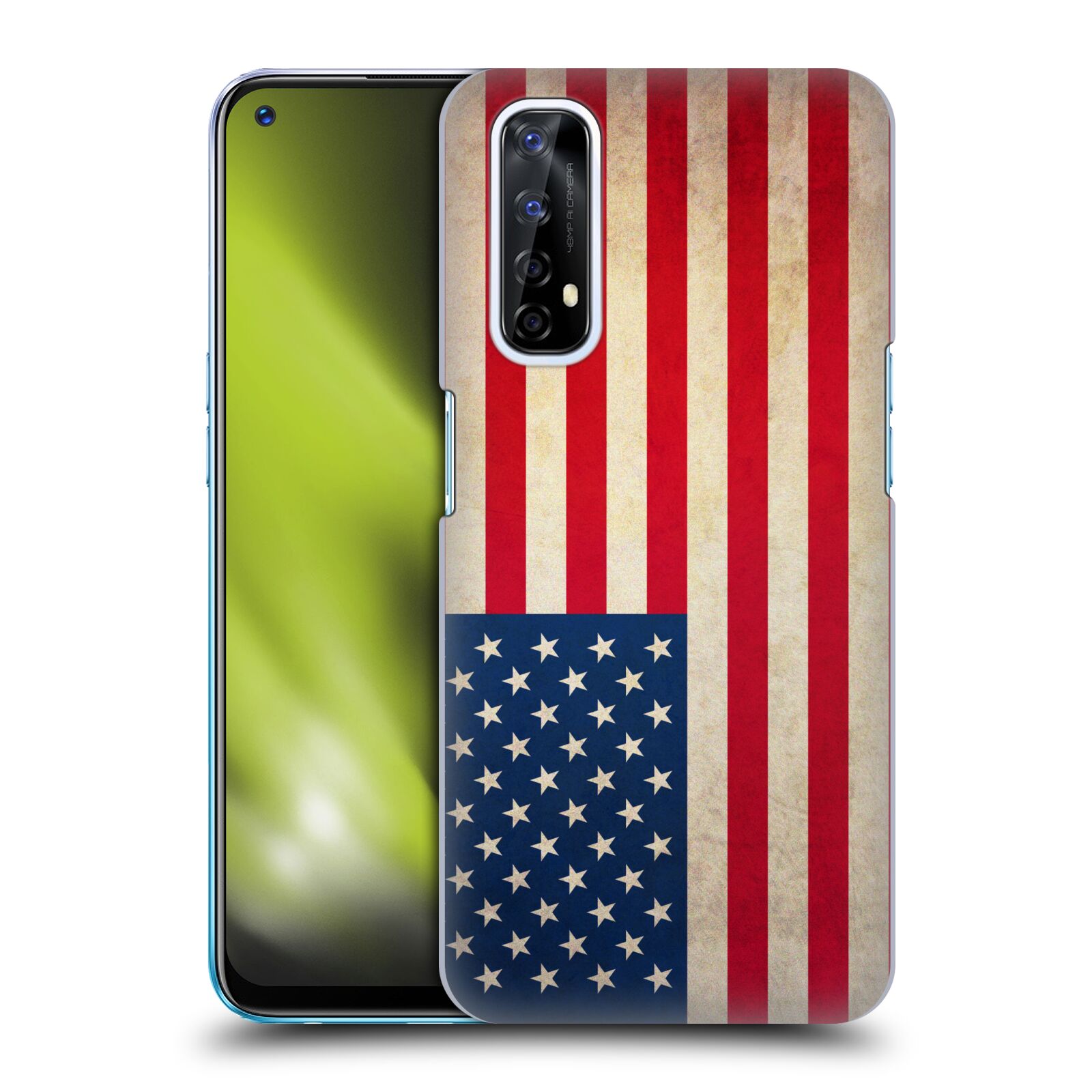Plastové pouzdro na mobil Realme 7 - Head Case - VLAJKA USA