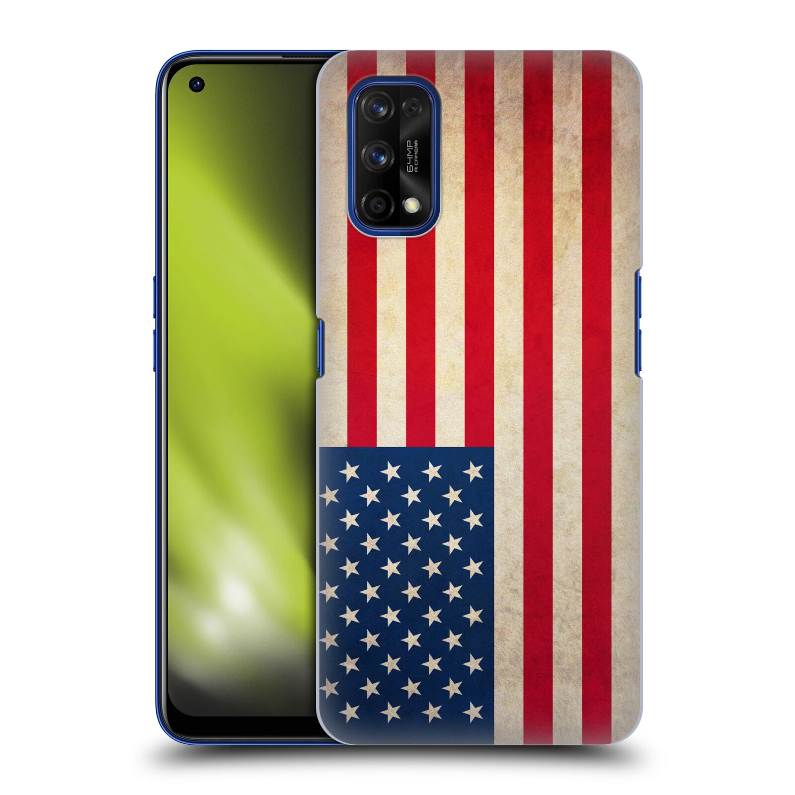 Plastové pouzdro na mobil Realme 7 Pro - Head Case - VLAJKA USA