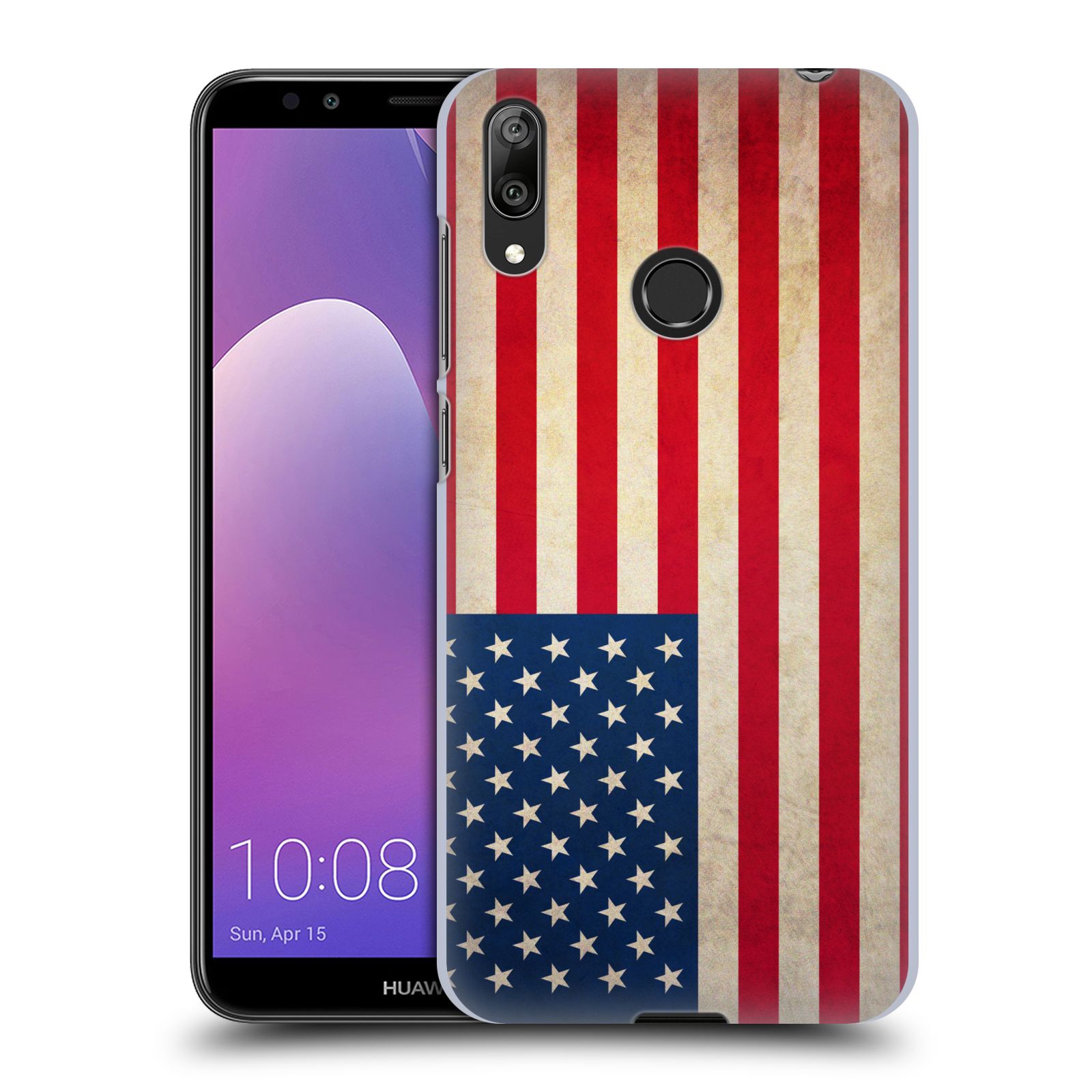Plastové pouzdro na mobil Huawei Y7 (2019) - Head Case - VLAJKA USA