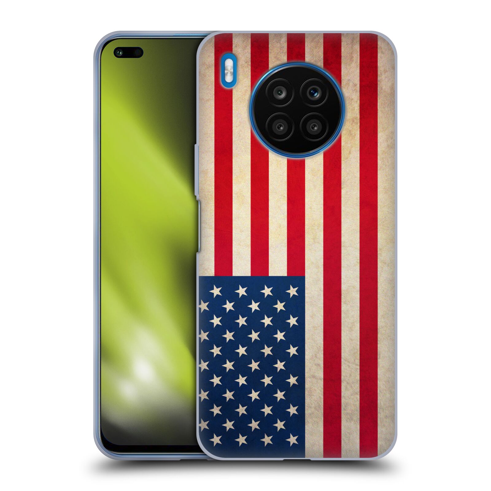 Silikonové pouzdro na mobil Huawei Nova 8i / Honor 50 Lite - Head Case - VLAJKA USA