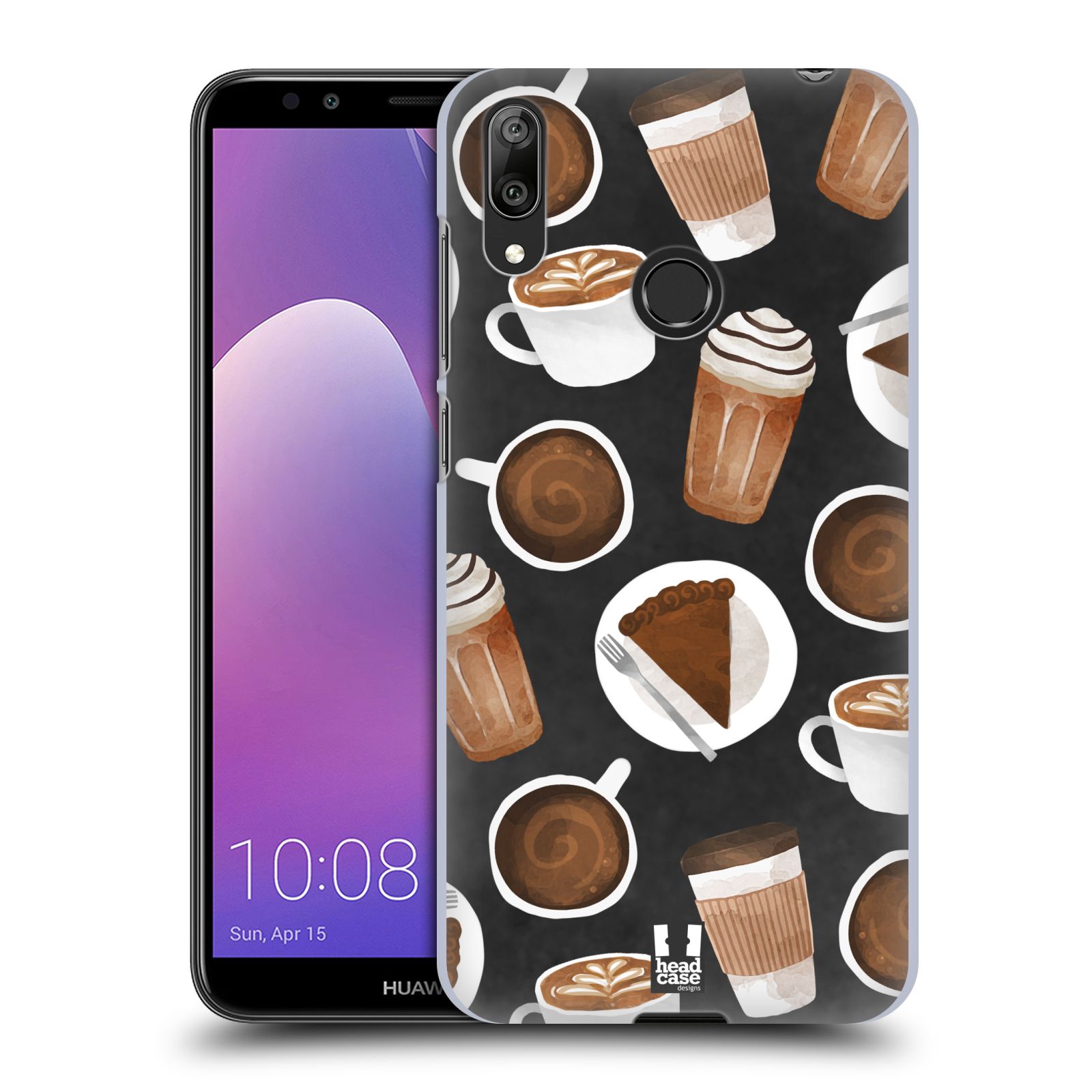 Plastové pouzdro na mobil Huawei Y7 (2019) - Head Case - Kafíčka a dortík