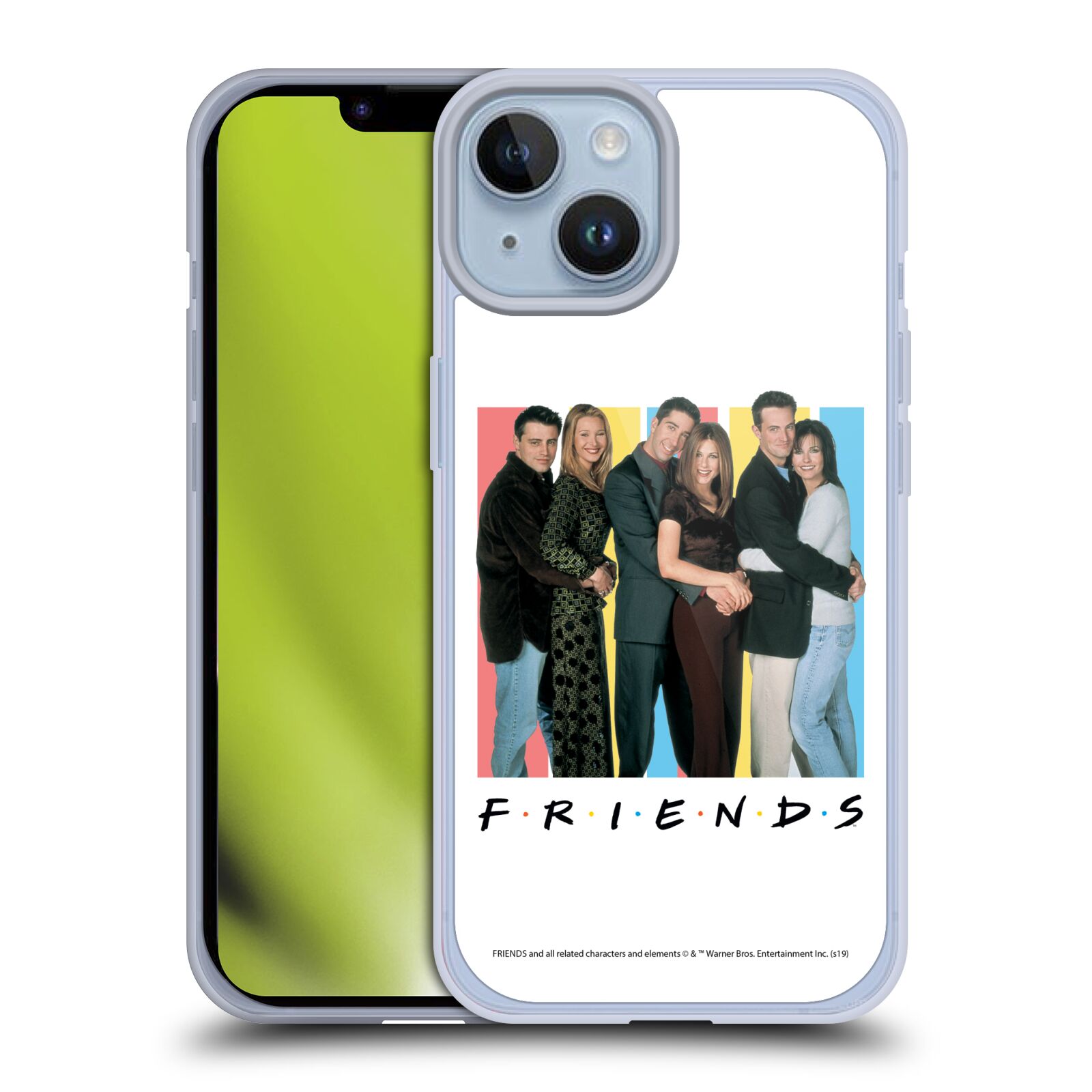 Silikonové pouzdro na mobil Apple iPhone 14 - Friends - Přátelé (Silikonový kryt, obal, pouzdro na mobilní telefon Apple iPhone 14 s licencovaným motivem Friends)