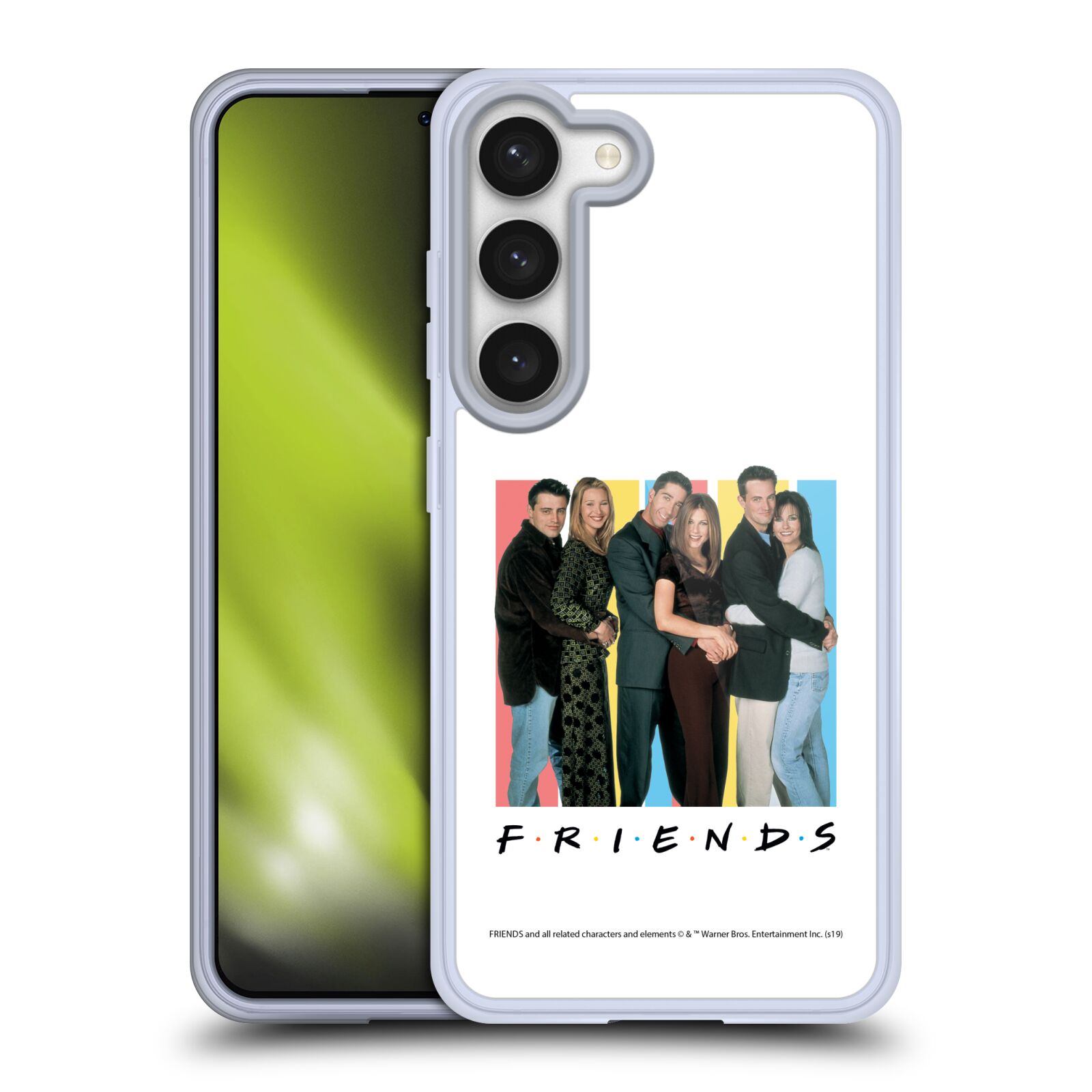Silikonové pouzdro na mobil Samsung Galaxy S23 - Friends - Přátelé (Silikonový kryt, obal, pouzdro na mobilní telefon Samsung Galaxy S23 s licencovaným motivem Friends)