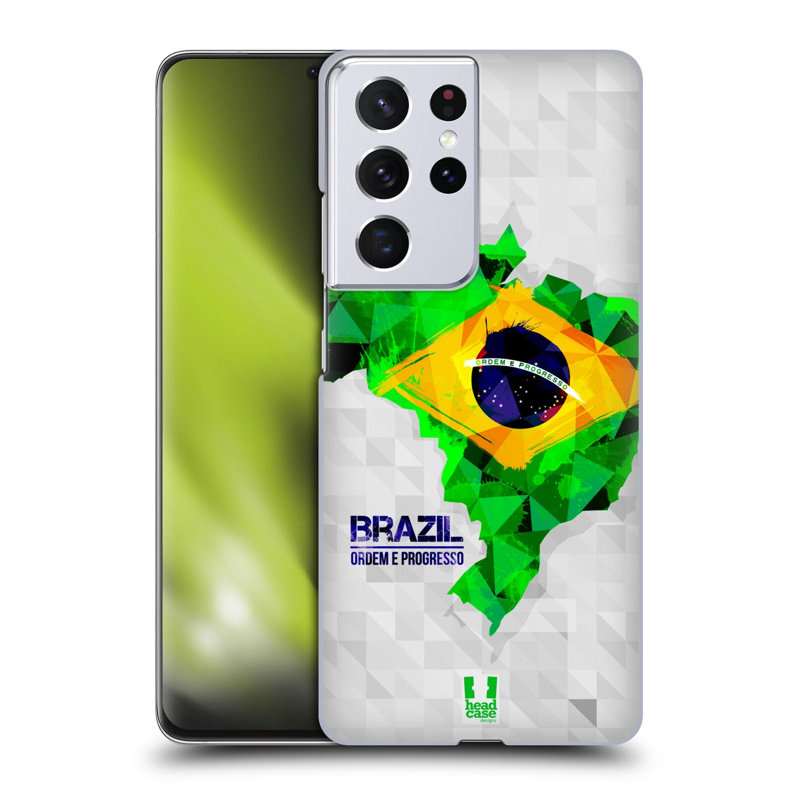 Plastové pouzdro na mobil Samsung Galaxy S21 Ultra 5G - Head Case - GEOMAPA BRAZÍLIE