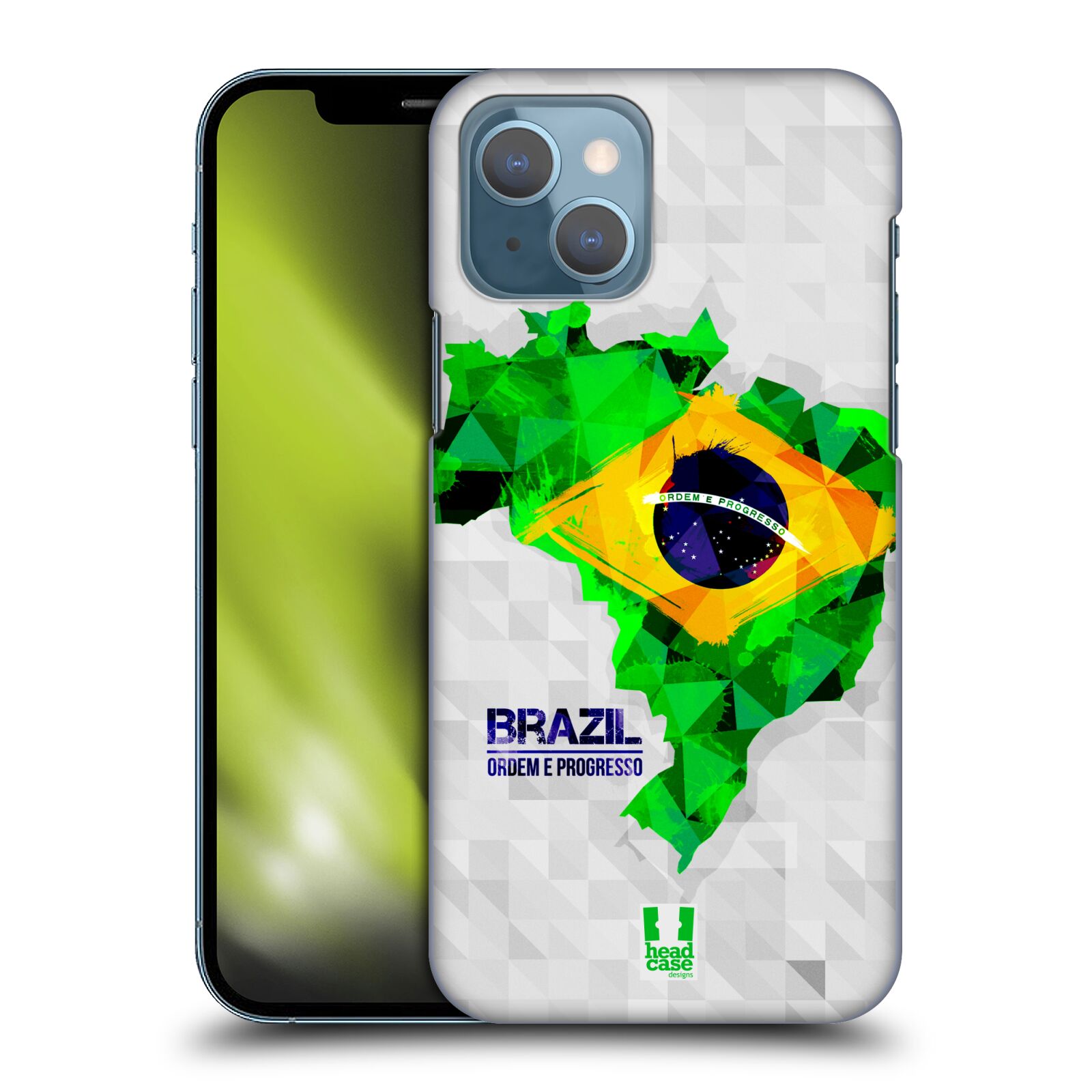 Plastové pouzdro na mobil Apple iPhone 13 - Head Case - GEOMAPA BRAZÍLIE