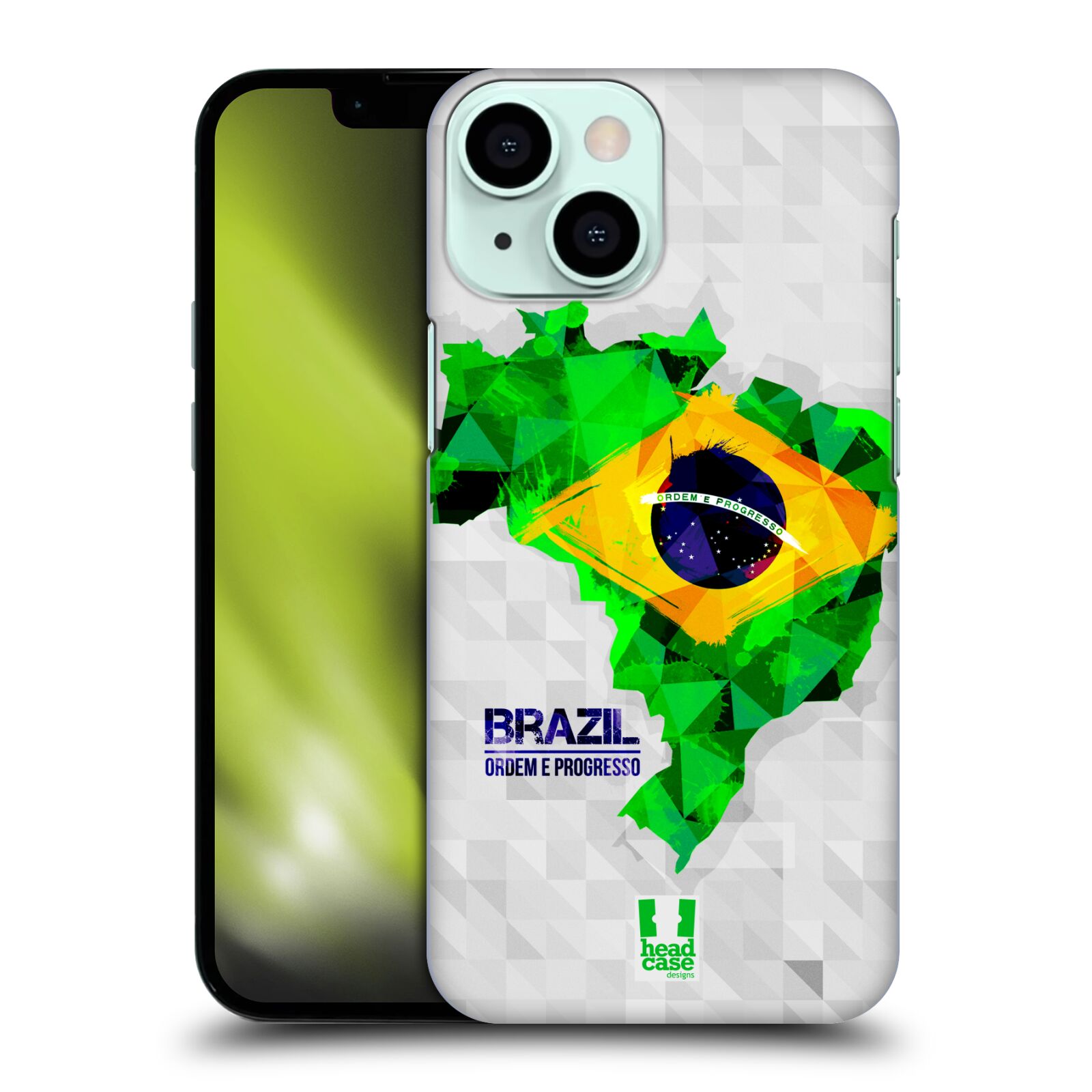 Plastové pouzdro na mobil Apple iPhone 13 Mini - Head Case - GEOMAPA BRAZÍLIE