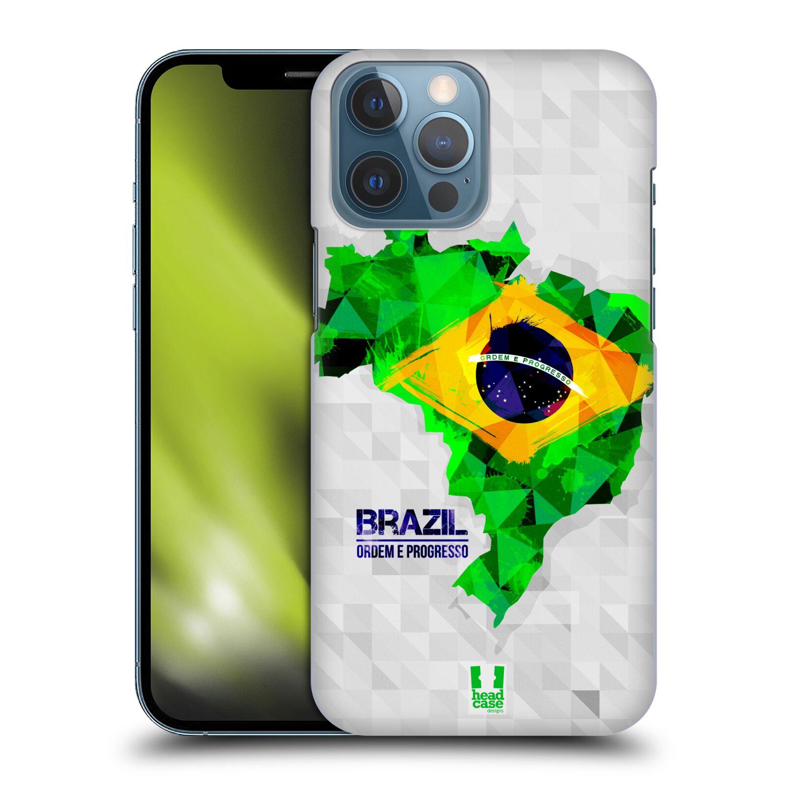 Plastové pouzdro na mobil Apple iPhone 13 Pro Max - Head Case - GEOMAPA BRAZÍLIE