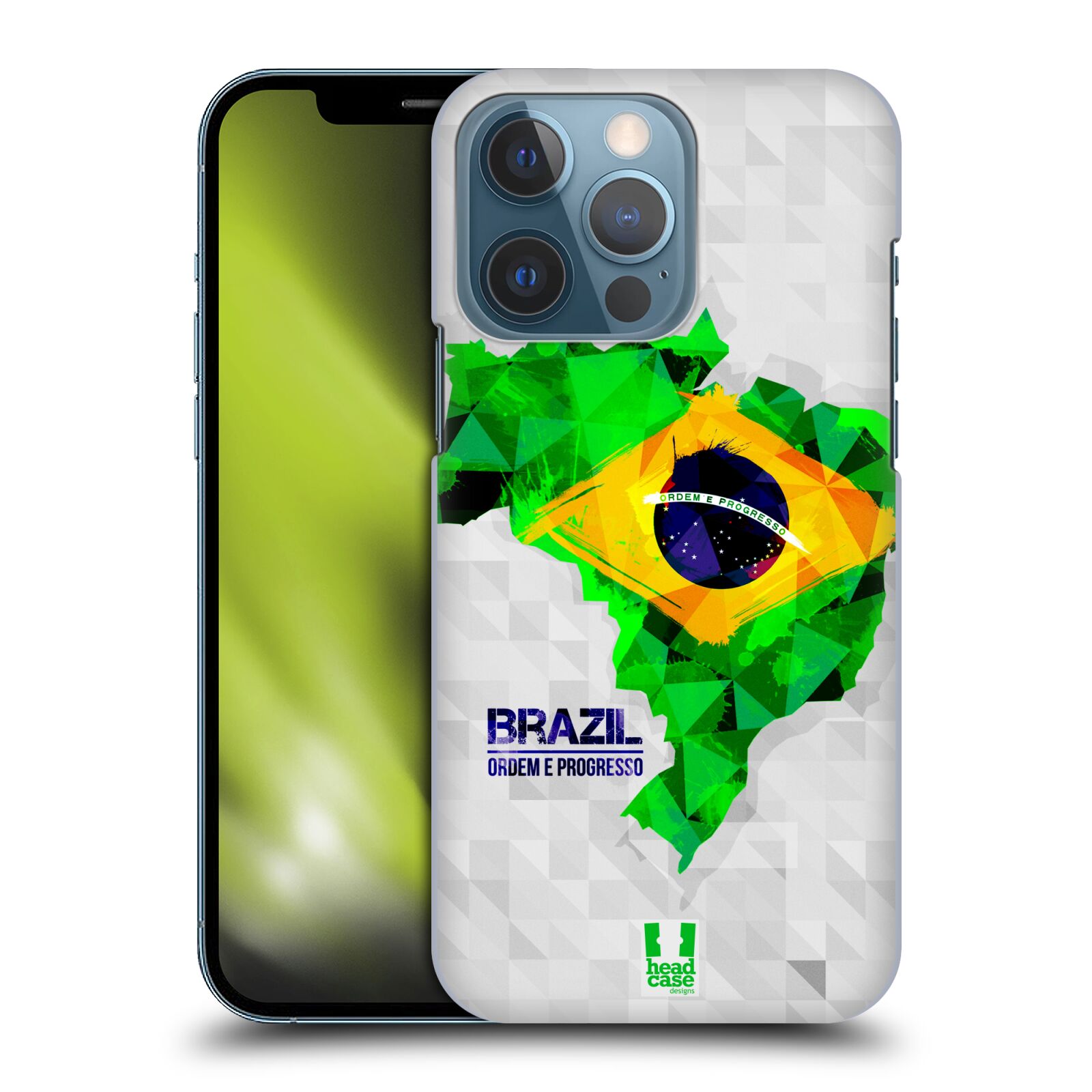Plastové pouzdro na mobil Apple iPhone 13 Pro - Head Case - GEOMAPA BRAZÍLIE