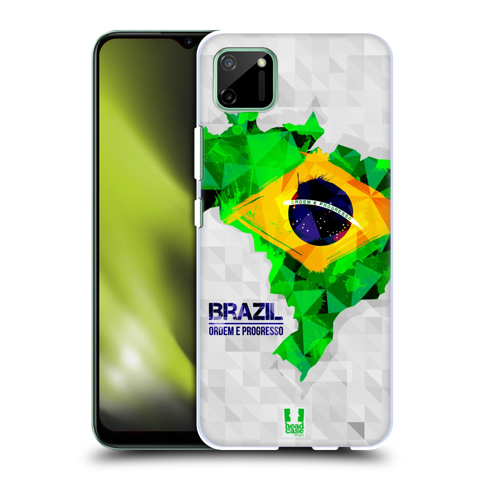 Plastové pouzdro na mobil Realme C11 - Head Case - GEOMAPA BRAZÍLIE