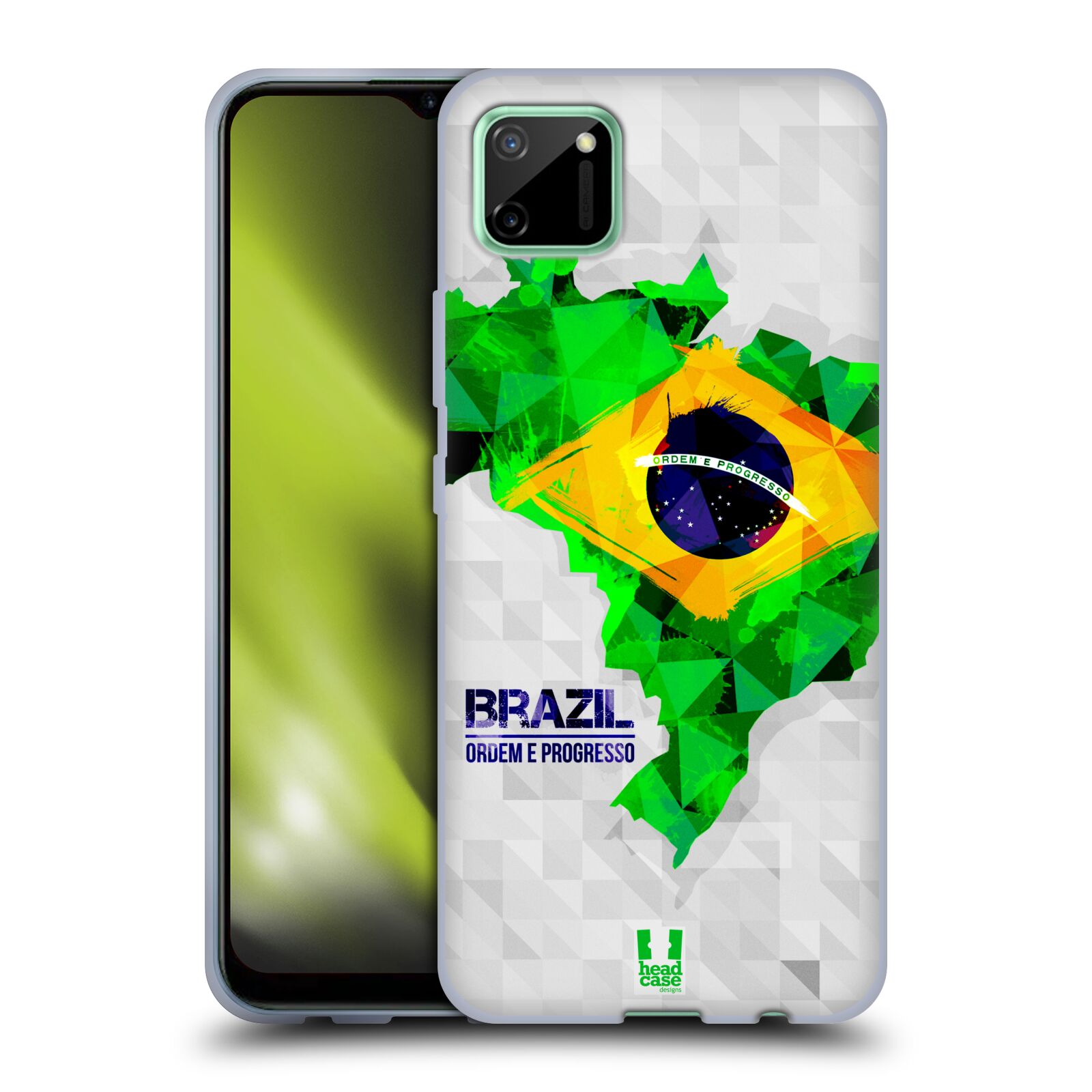 Silikonové pouzdro na mobil Realme C11 - Head Case - GEOMAPA BRAZÍLIE