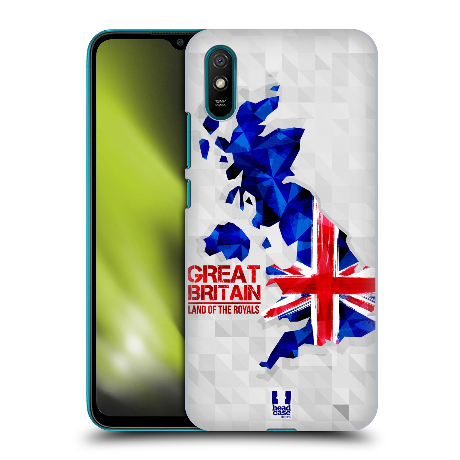 Plastové pouzdro na mobil Xiaomi Redmi 9A / Xiaomi Redmi 9AT - Head Case - GEOMAPA VELKÁ BRTÁNIE