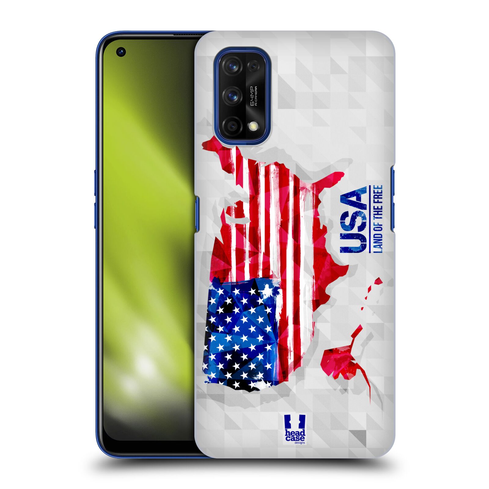 Plastové pouzdro na mobil Realme 7 Pro - Head Case - GEOMAPA USA