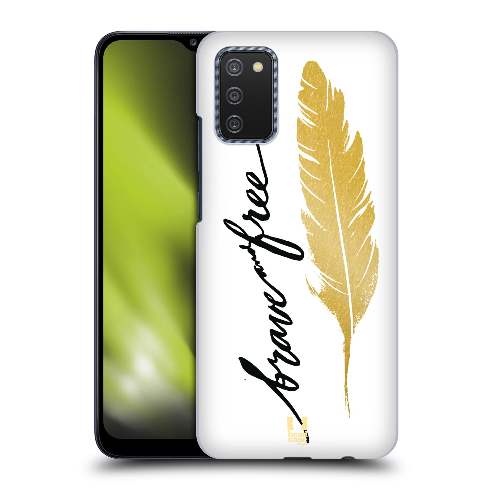 Plastové pouzdro na mobil Samsung Galaxy A02s - Head Case - PÍRKO ZLATÉ FREE