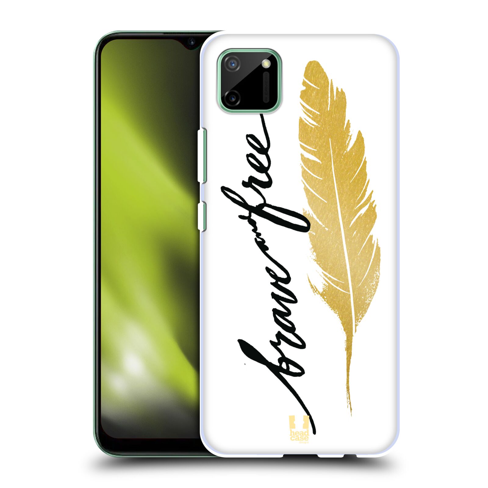 Plastové pouzdro na mobil Realme C11 - Head Case - PÍRKO ZLATÉ FREE