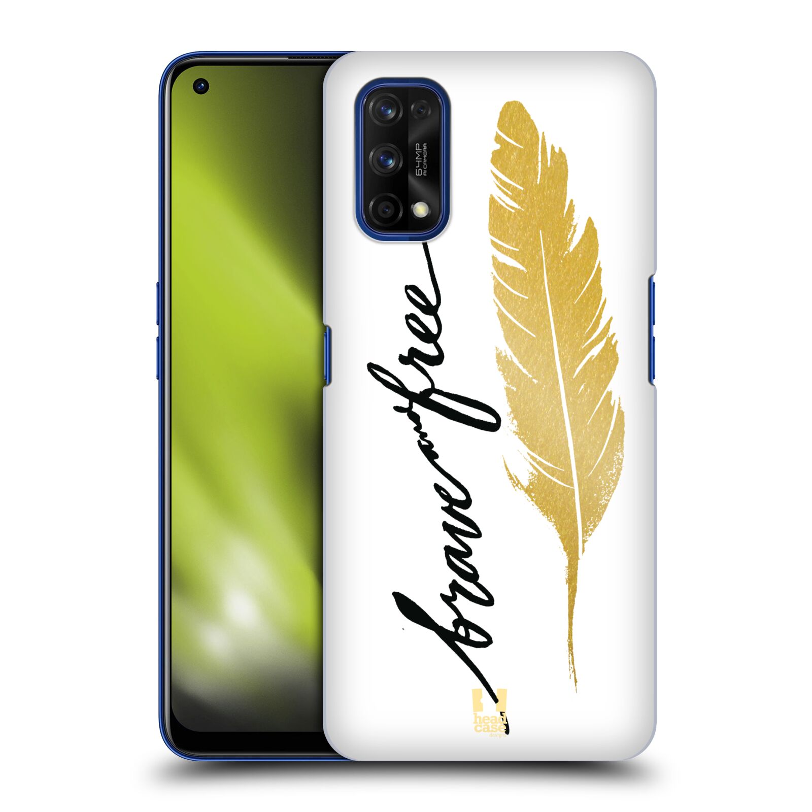 Plastové pouzdro na mobil Realme 7 Pro - Head Case - PÍRKO ZLATÉ FREE