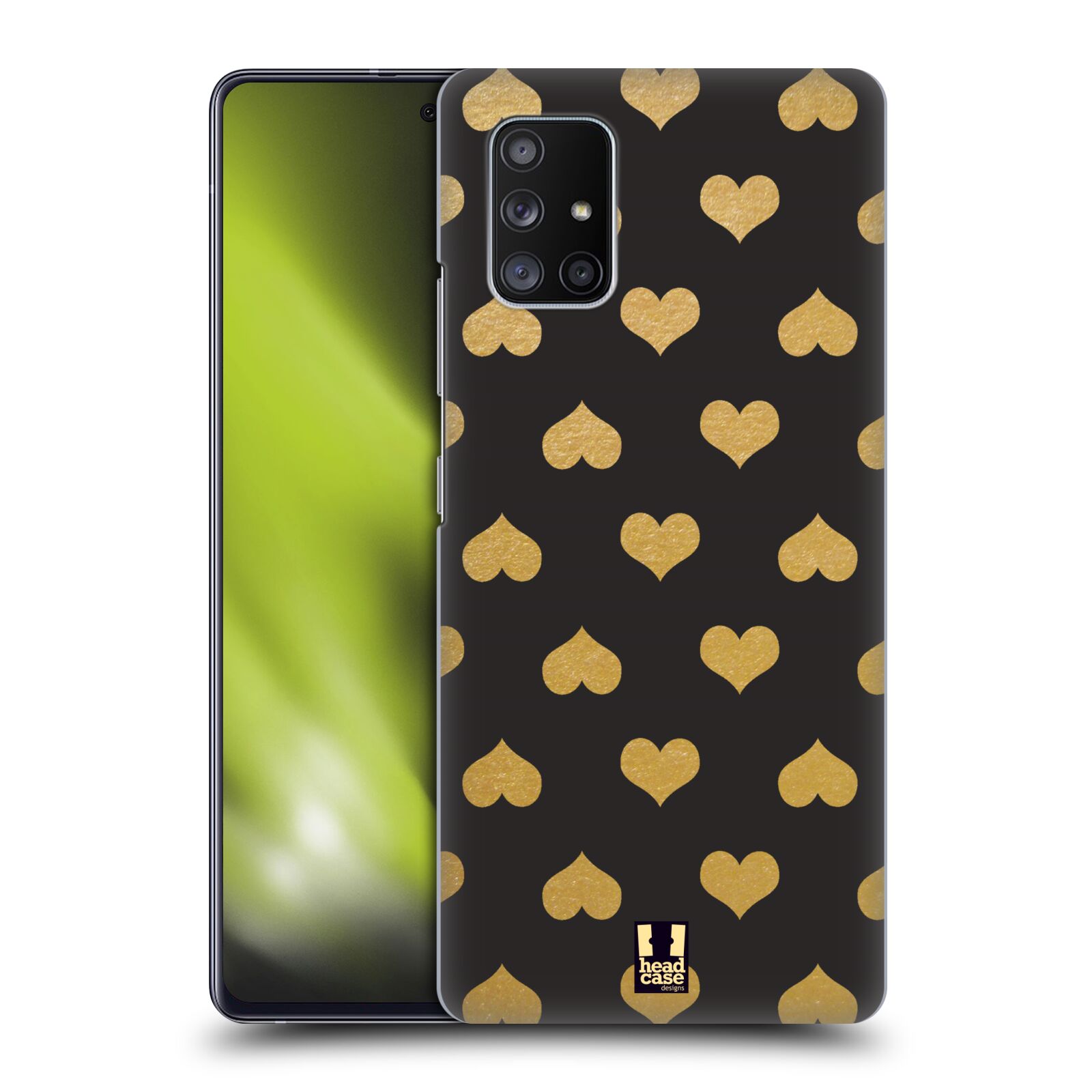 Plastové pouzdro na mobil Samsung Galaxy A51 5G - Head Case - ZLATÁ SRDÍČKA
