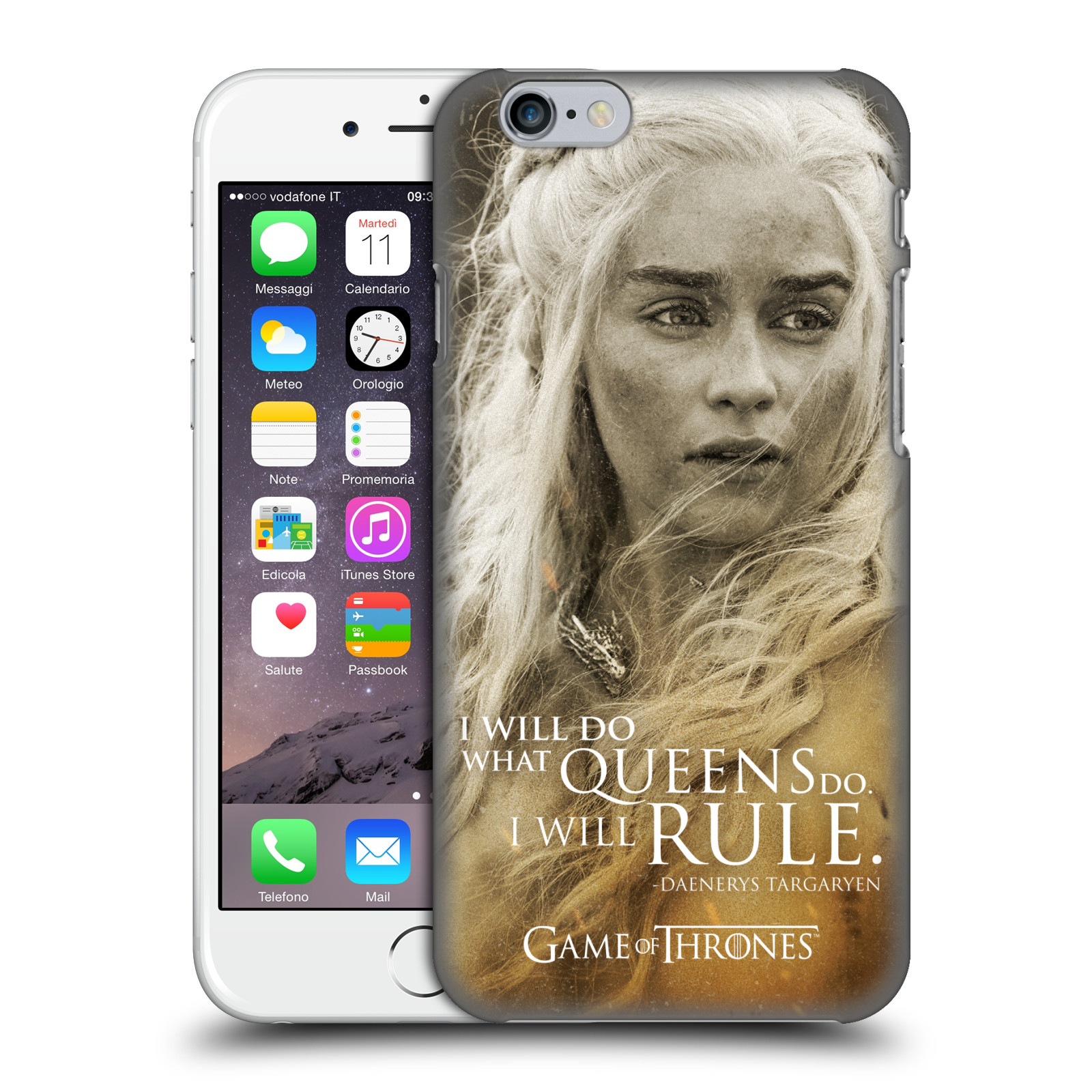 Plastové pouzdro na mobil Apple iPhone 6 HEAD CASE Hra o trůny - Daenerys Targaryen (Plastový kryt či obal na mobilní telefon s licencovaným motivem Hra o trůny - Game Of Thrones pro Apple iPhone 6)