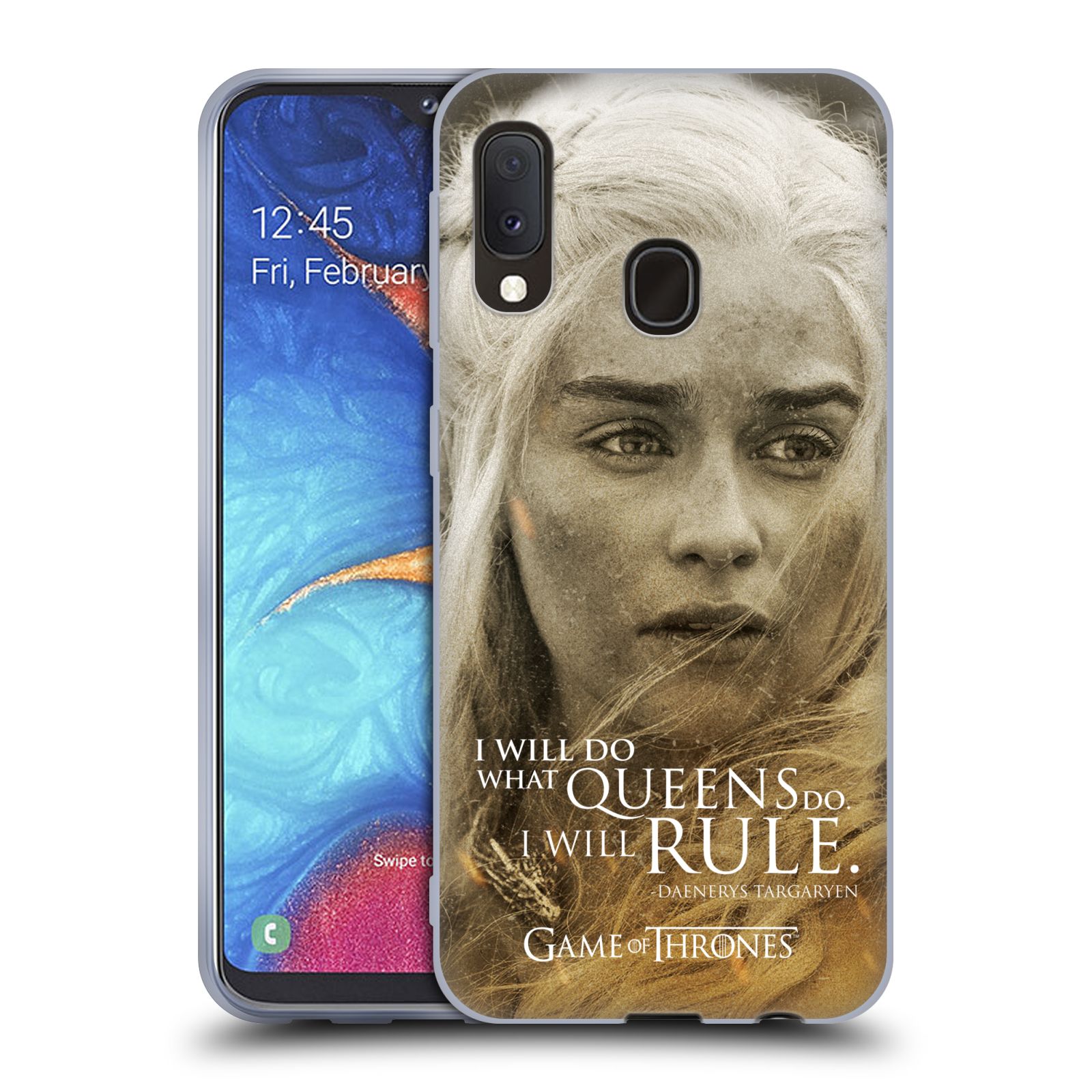 Silikonové pouzdro na mobil Samsung Galaxy A20e - Head Case - Hra o trůny - Daenerys Targaryen