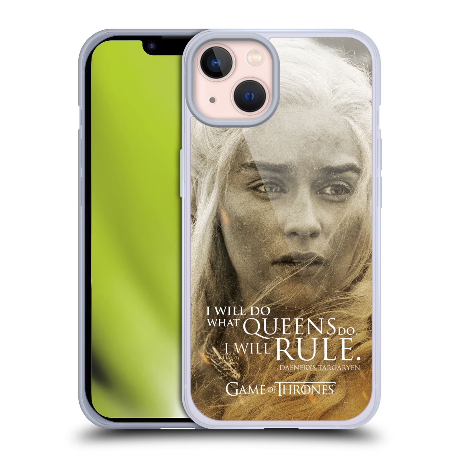 Silikonové pouzdro na mobil Apple iPhone 13 - Head Case - Hra o trůny - Daenerys Targaryen (Silikonový kryt, obal, pouzdro na mobilní telefon Apple iPhone 13 s motivem Hra o trůny - Daenerys Targaryen)