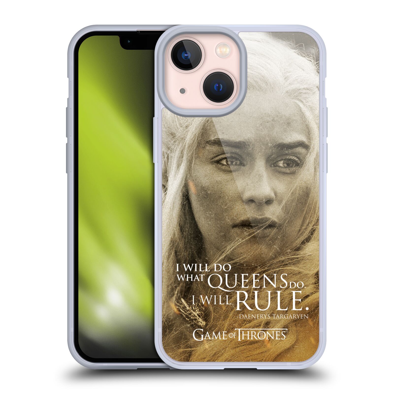 Silikonové pouzdro na mobil Apple iPhone 13 Mini - Head Case - Hra o trůny - Daenerys Targaryen (Silikonový kryt, obal, pouzdro na mobilní telefon Apple iPhone 13 Mini s motivem Hra o trůny - Daenerys Targaryen)