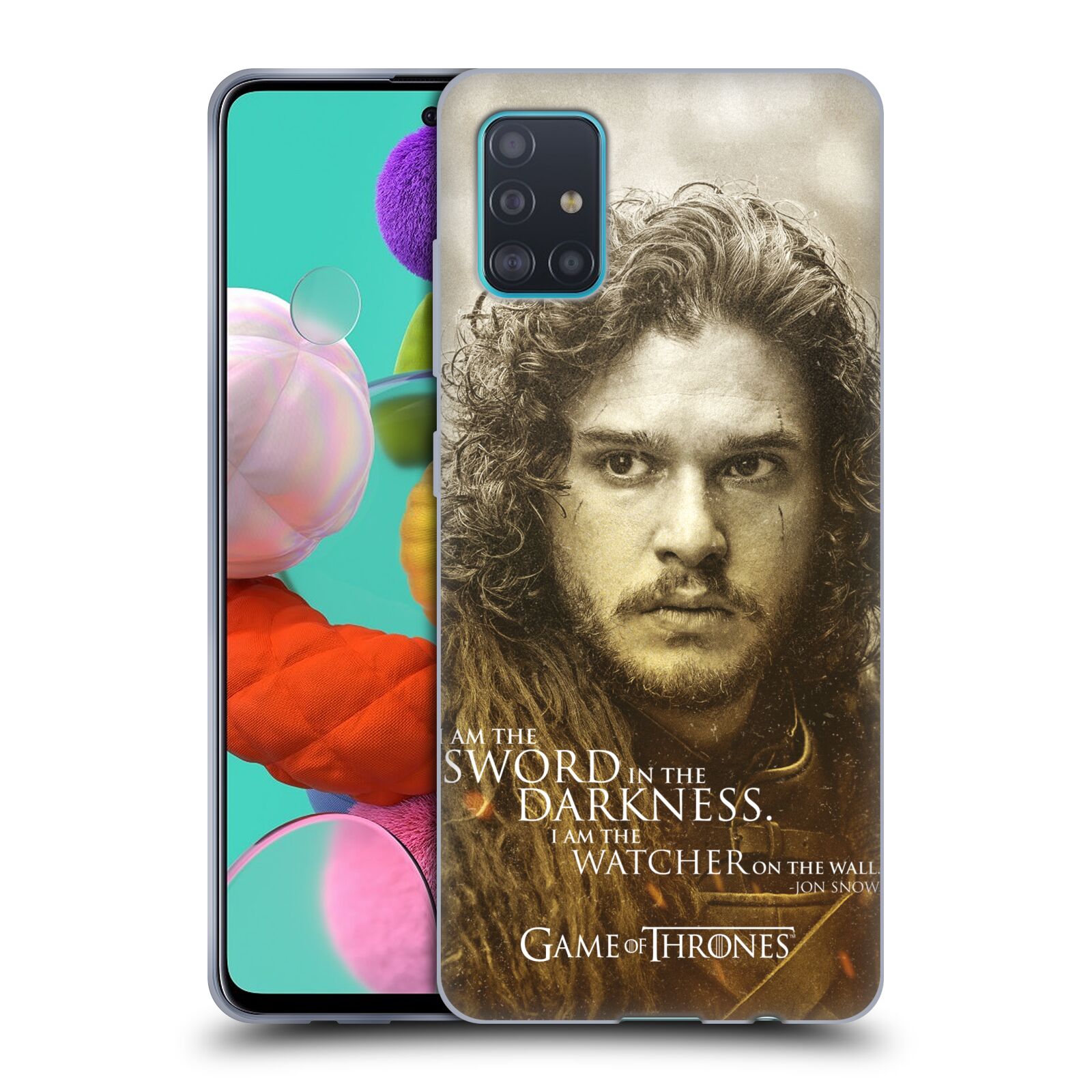 Silikonové pouzdro na mobil Samsung Galaxy A51 - Head Case - Hra o trůny - Jon Snow (Silikonový kryt, obal, pouzdro na mobilní telefon Samsung Galaxy A51 A515F Dual SIM s motivem Hra o trůny - Jon Snow)