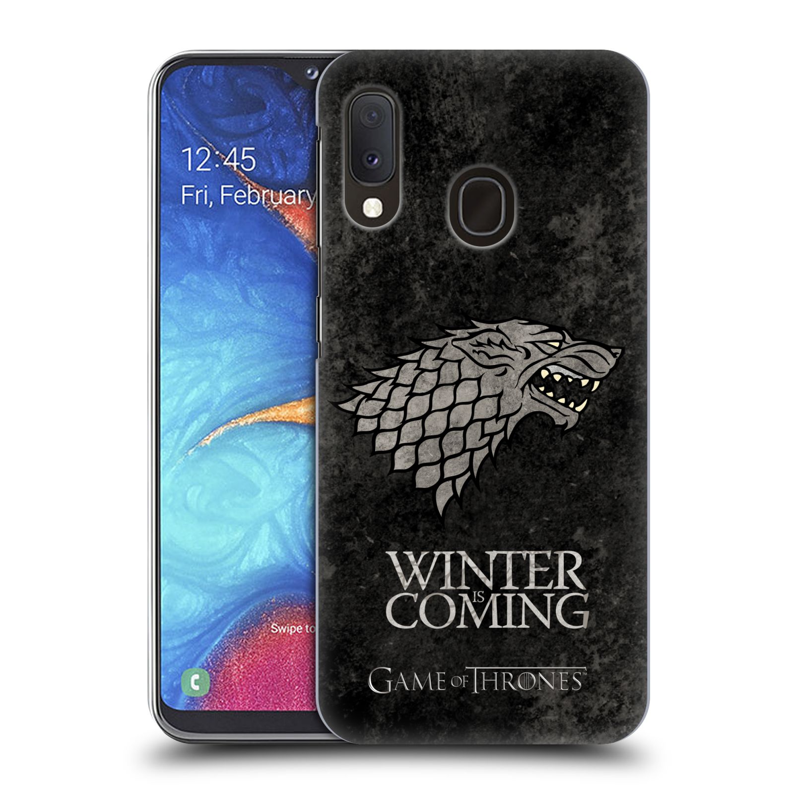 Plastové pouzdro na mobil Samsung Galaxy A20e - Head Case - Hra o trůny - Stark - Winter is coming