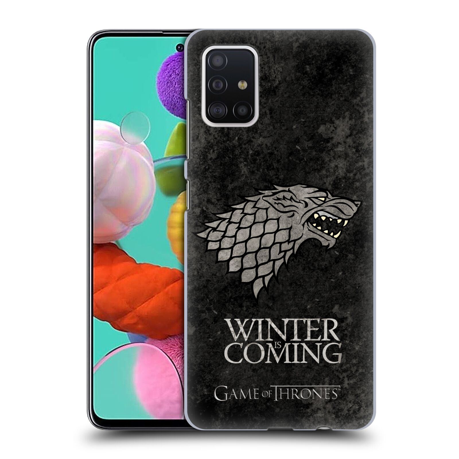 Plastové pouzdro na mobil Samsung Galaxy A51 - Head Case - Hra o trůny - Stark - Winter is coming (Plastový kryt, pouzdro, obal na mobilní telefon Samsung Galaxy A51 A515F Dual SIM s motivem Hra o trůny - Stark - Winter is coming)