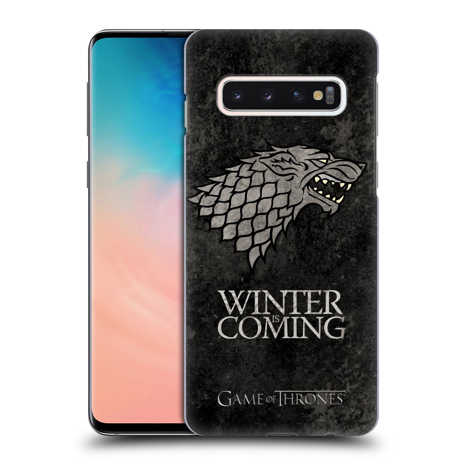Plastové pouzdro na mobil Samsung Galaxy S10 - Head Case - Hra o trůny - Stark - Winter is coming