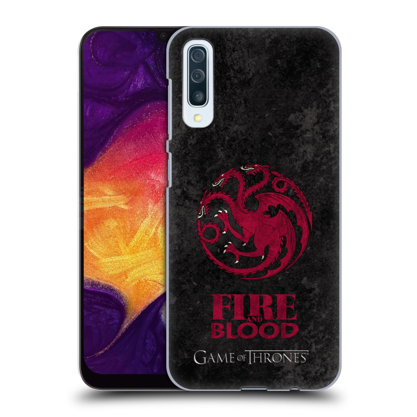 Plastové pouzdro na mobil Samsung Galaxy A50 / A30s - Head Case - Hra o trůny - Sigils Targaryen - Fire and Blood