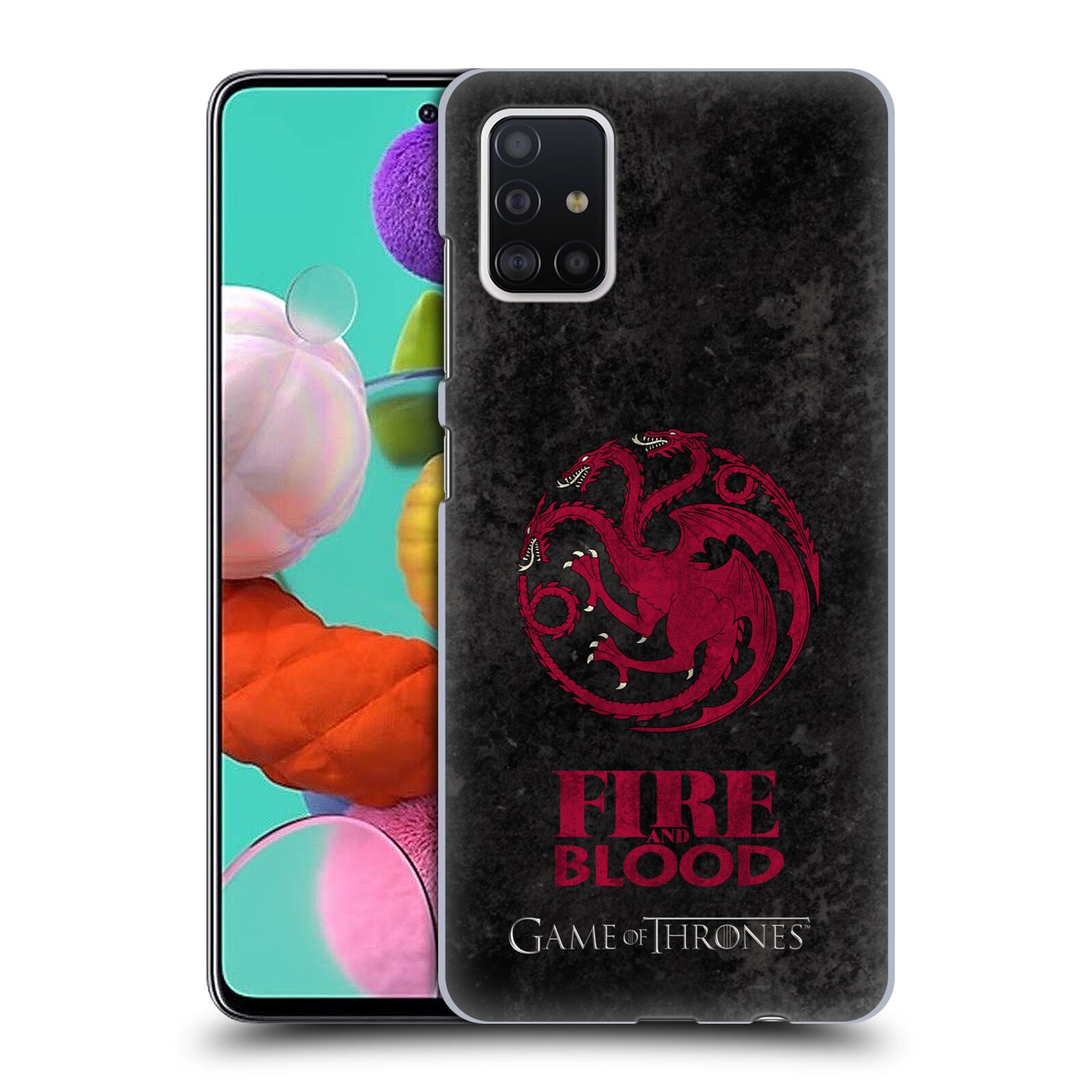 Plastové pouzdro na mobil Samsung Galaxy A51 - Head Case - Hra o trůny - Sigils Targaryen - Fire and Blood