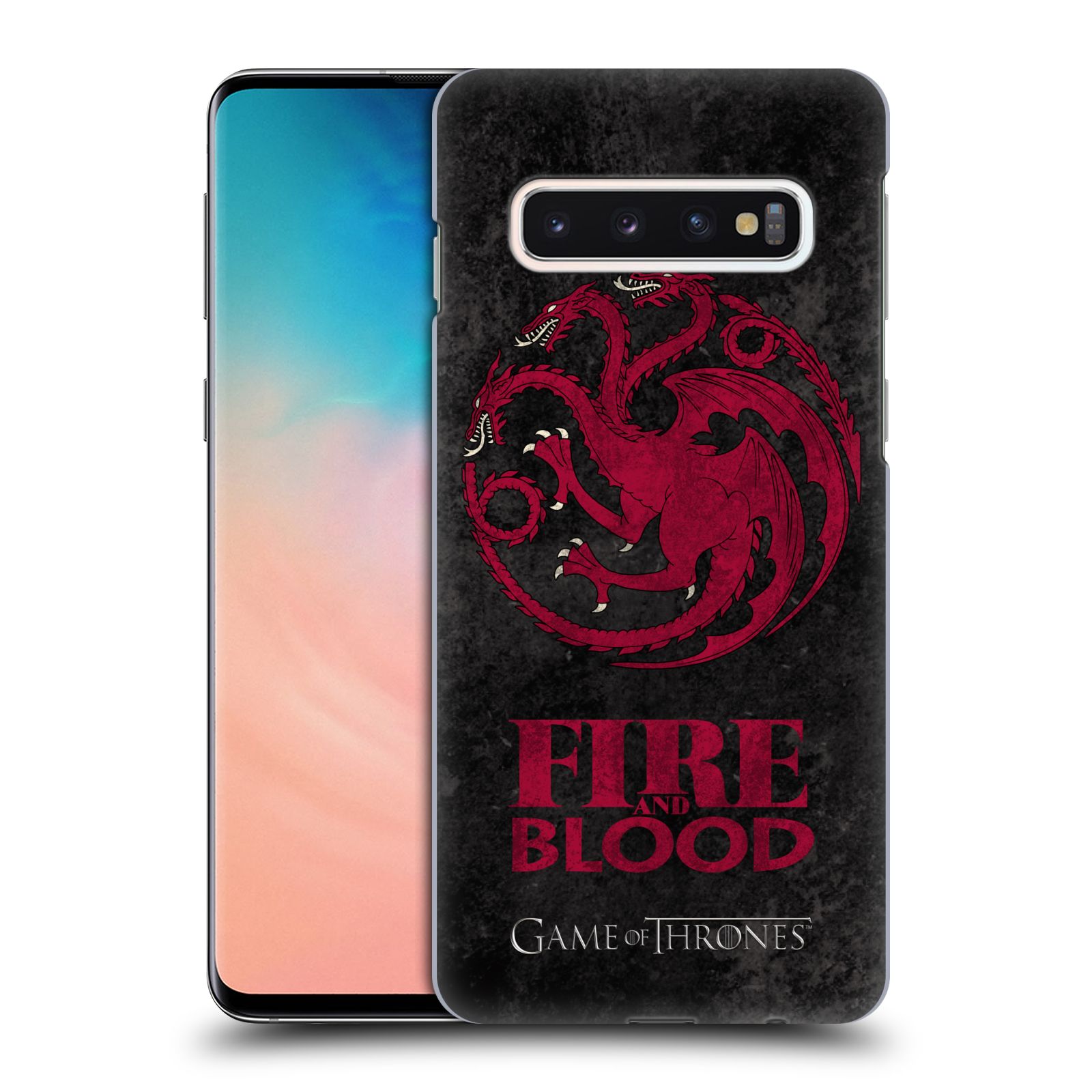 Plastové pouzdro na mobil Samsung Galaxy S10 - Head Case - Hra o trůny - Sigils Targaryen - Fire and Blood