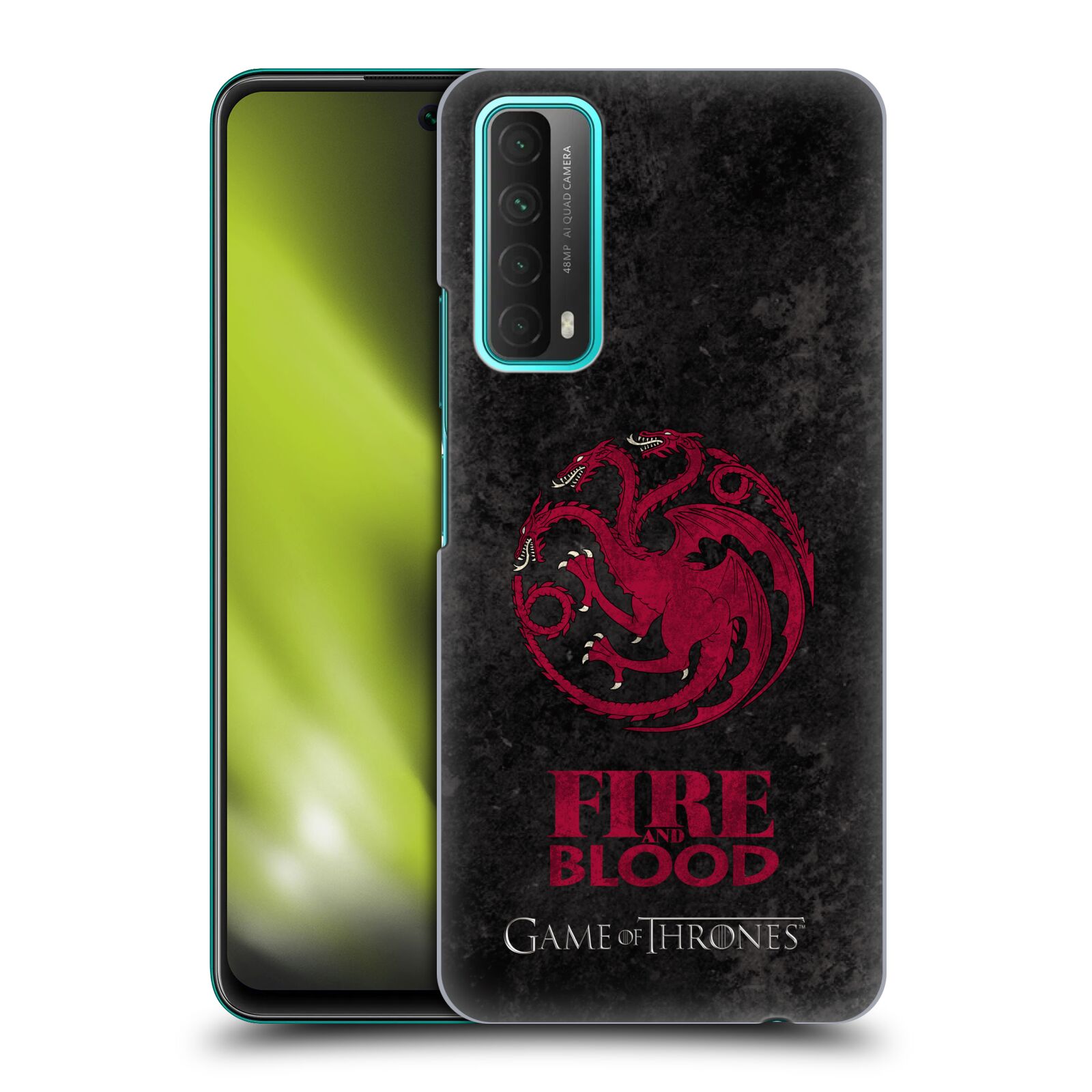 Plastové pouzdro na mobil Huawei P Smart (2021) - Head Case - Hra o trůny - Sigils Targaryen - Fire and Blood