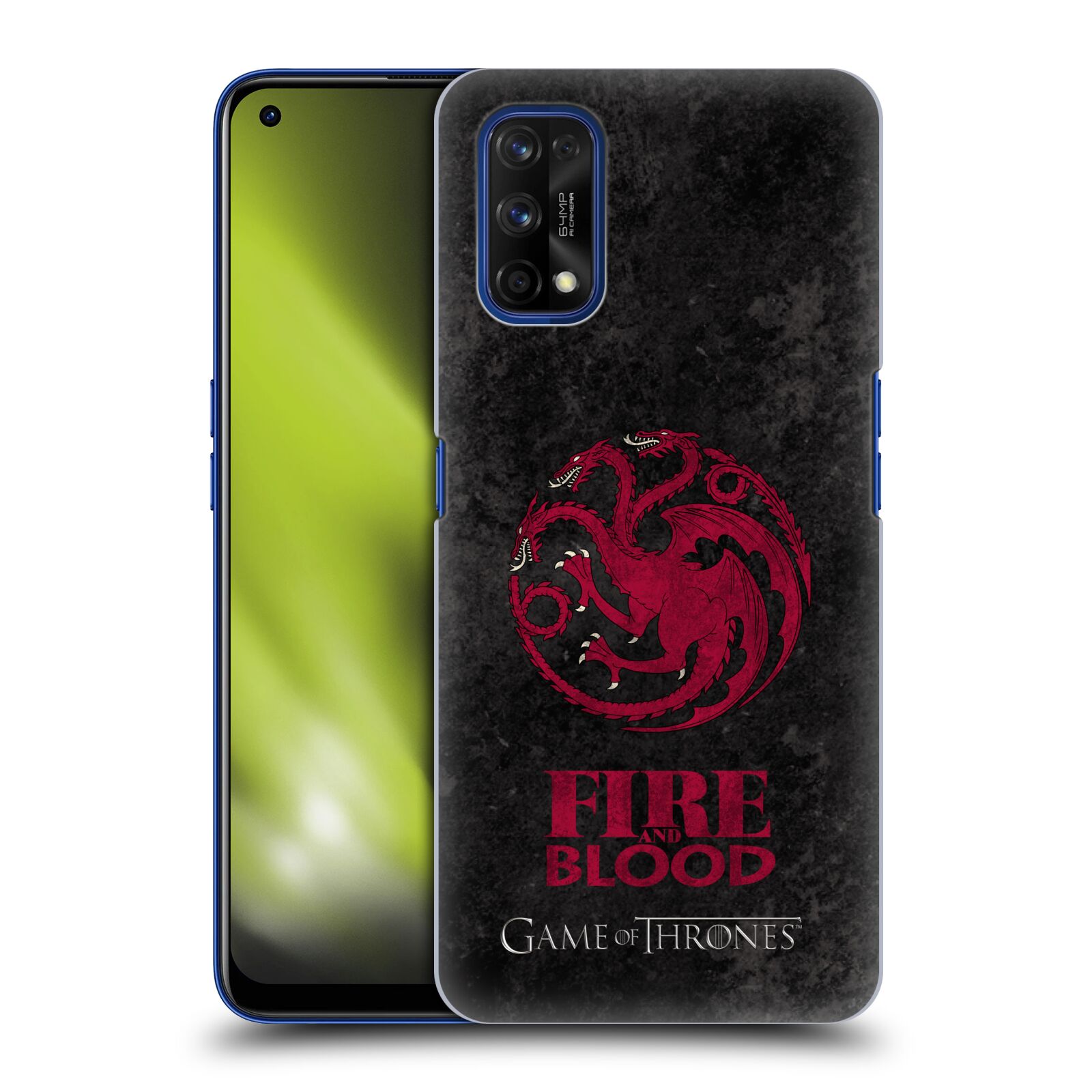 Plastové pouzdro na mobil Realme 7 Pro - Head Case - Hra o trůny - Sigils Targaryen - Fire and Blood
