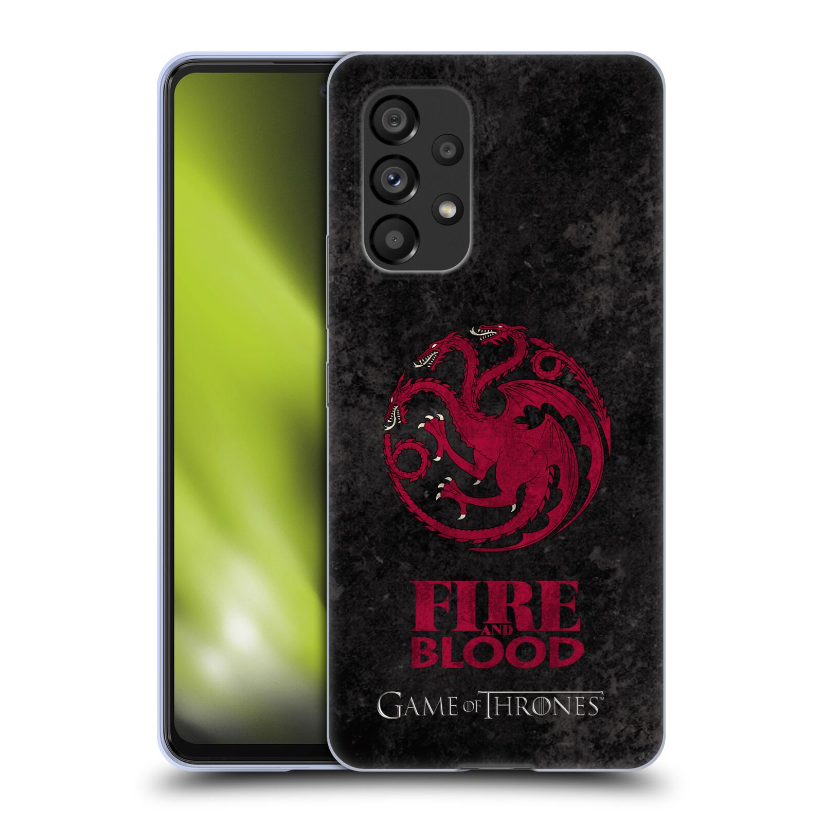 Silikonové pouzdro na mobil Samsung Galaxy A53 5G - Head Case - Hra o trůny - Sigils Targaryen - Fire and Blood (Silikonový kryt, obal, pouzdro na mobilní telefon Samsung Galaxy A53 5G s motivem Hra o trůny - Sigils Targaryen - Fire and Blood)
