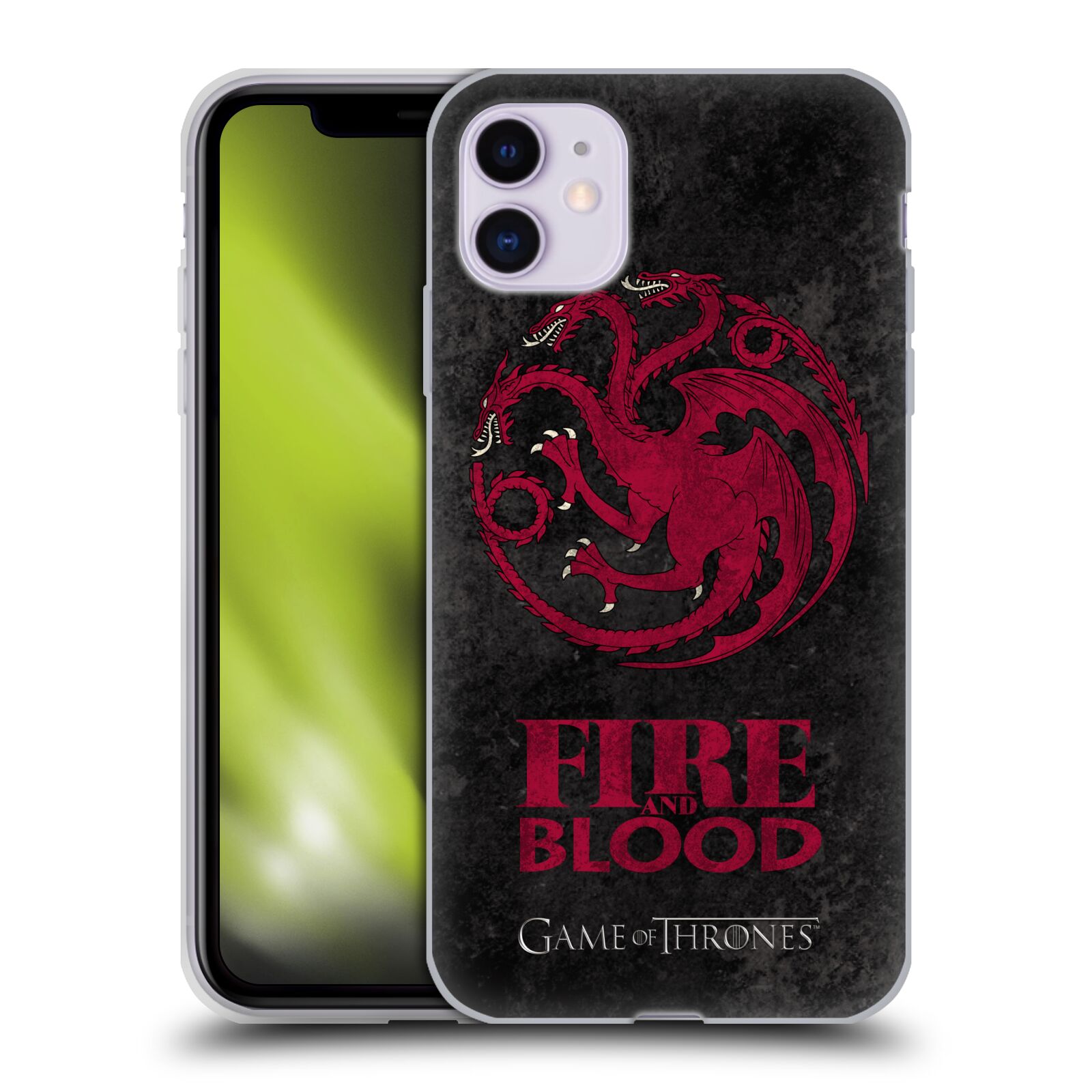 Silikonové pouzdro na mobil Apple iPhone 11 - Head Case - Hra o trůny - Sigils Targaryen - Fire and Blood (Silikonový kryt, obal, pouzdro na mobilní telefon Apple iPhone 11 s displejem 6,1" s motivem Hra o trůny - Sigils Targaryen - Fire and Blood)