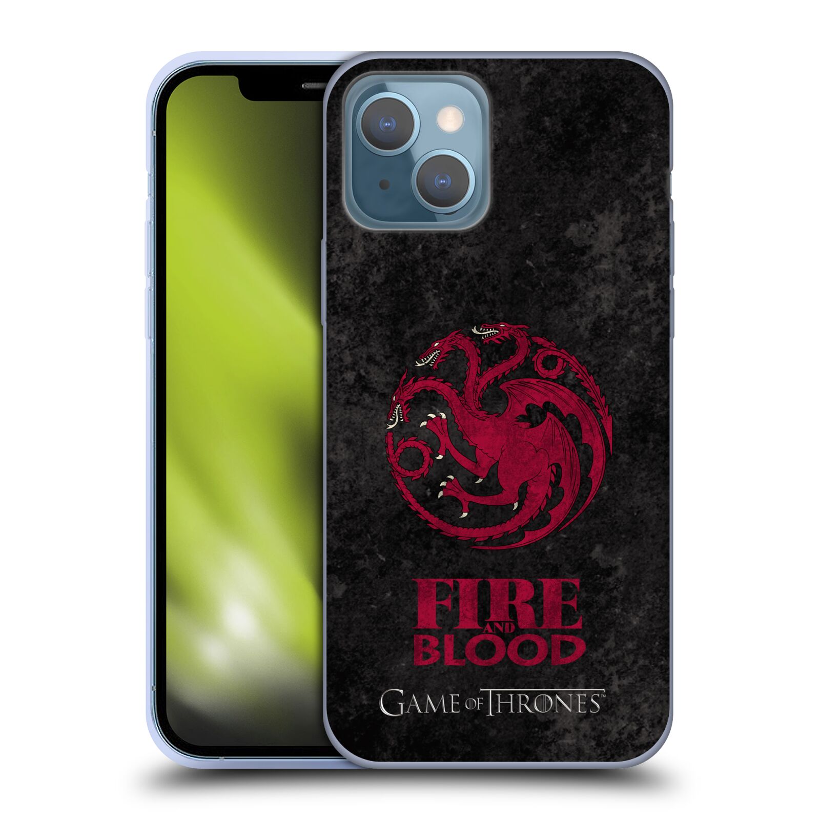 Silikonové pouzdro na mobil Apple iPhone 13 - Head Case - Hra o trůny - Sigils Targaryen - Fire and Blood (Silikonový kryt, obal, pouzdro na mobilní telefon Apple iPhone 13 s motivem Hra o trůny - Sigils Targaryen - Fire and Blood)