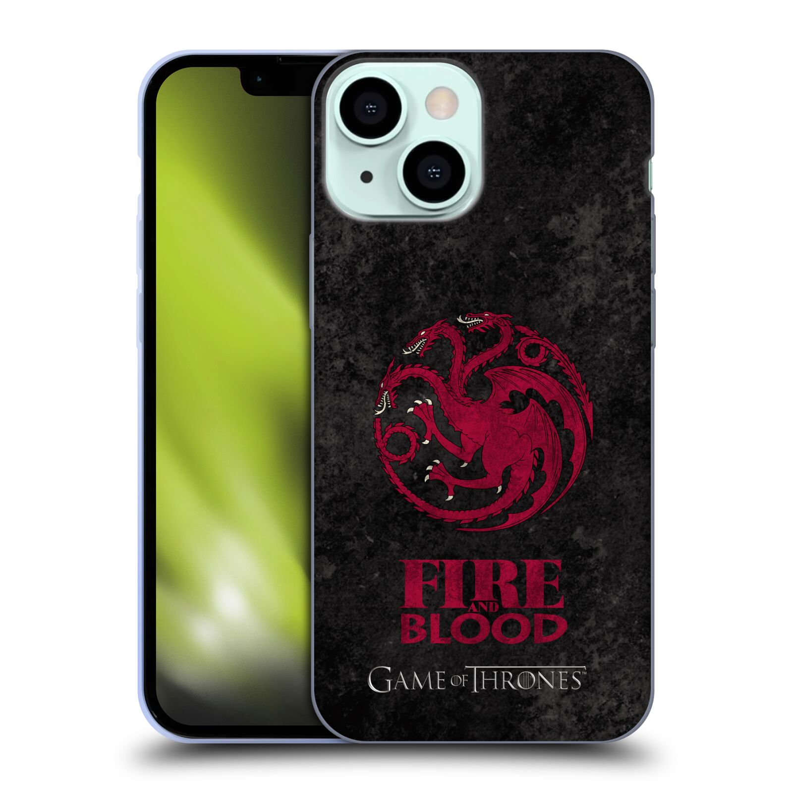 Silikonové pouzdro na mobil Apple iPhone 13 Mini - Head Case - Hra o trůny - Sigils Targaryen - Fire and Blood (Silikonový kryt, obal, pouzdro na mobilní telefon Apple iPhone 13 Mini s motivem Hra o trůny - Sigils Targaryen - Fire and Blood)