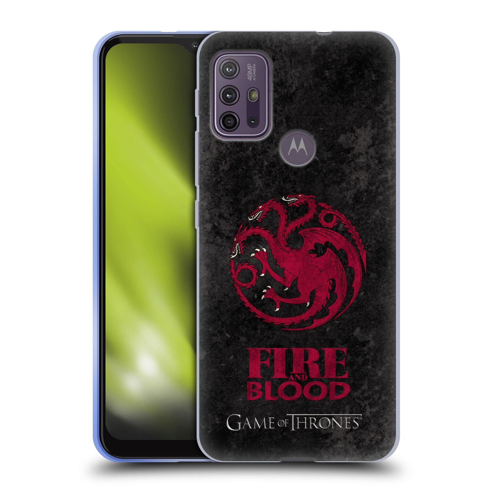 Silikonové pouzdro na mobil Motorola Moto G10 / G30 - Head Case - Hra o trůny - Sigils Targaryen - Fire and Blood