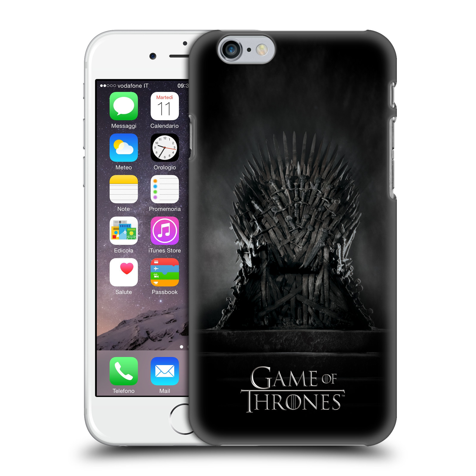 Plastové pouzdro na mobil Apple iPhone 6 HEAD CASE Hra o trůny - Železný trůn (Kryt či obal na mobilní telefon s licencovaným motivem Hra o trůny / Game Of Thrones pro Apple iPhone 6)