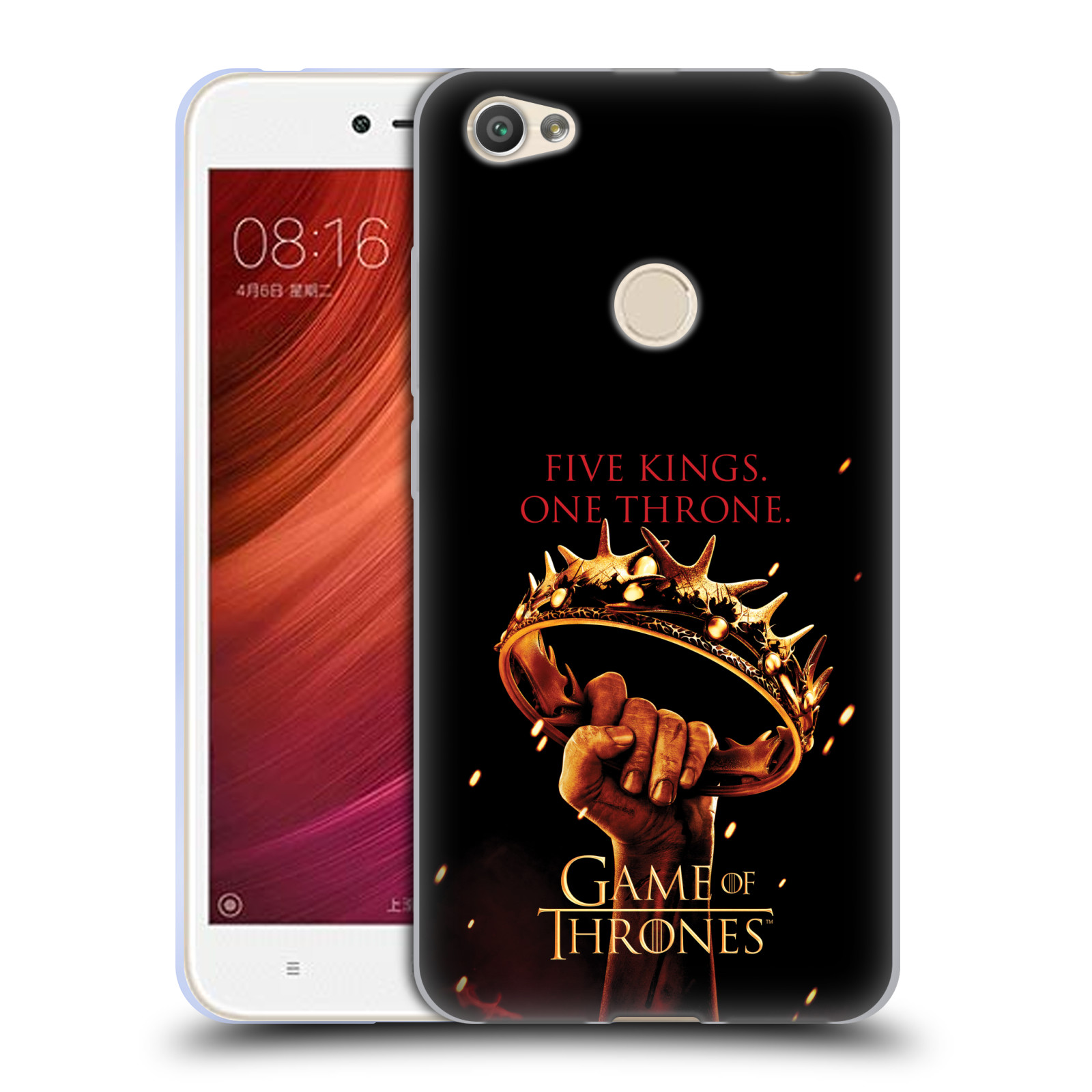 Pouzdra Xiaomi Silikonová pouzdra Silikonové pouzdro na mobil Xiaomi Redmi Note 5A Head Case Hra o trůny – Jeden trůn