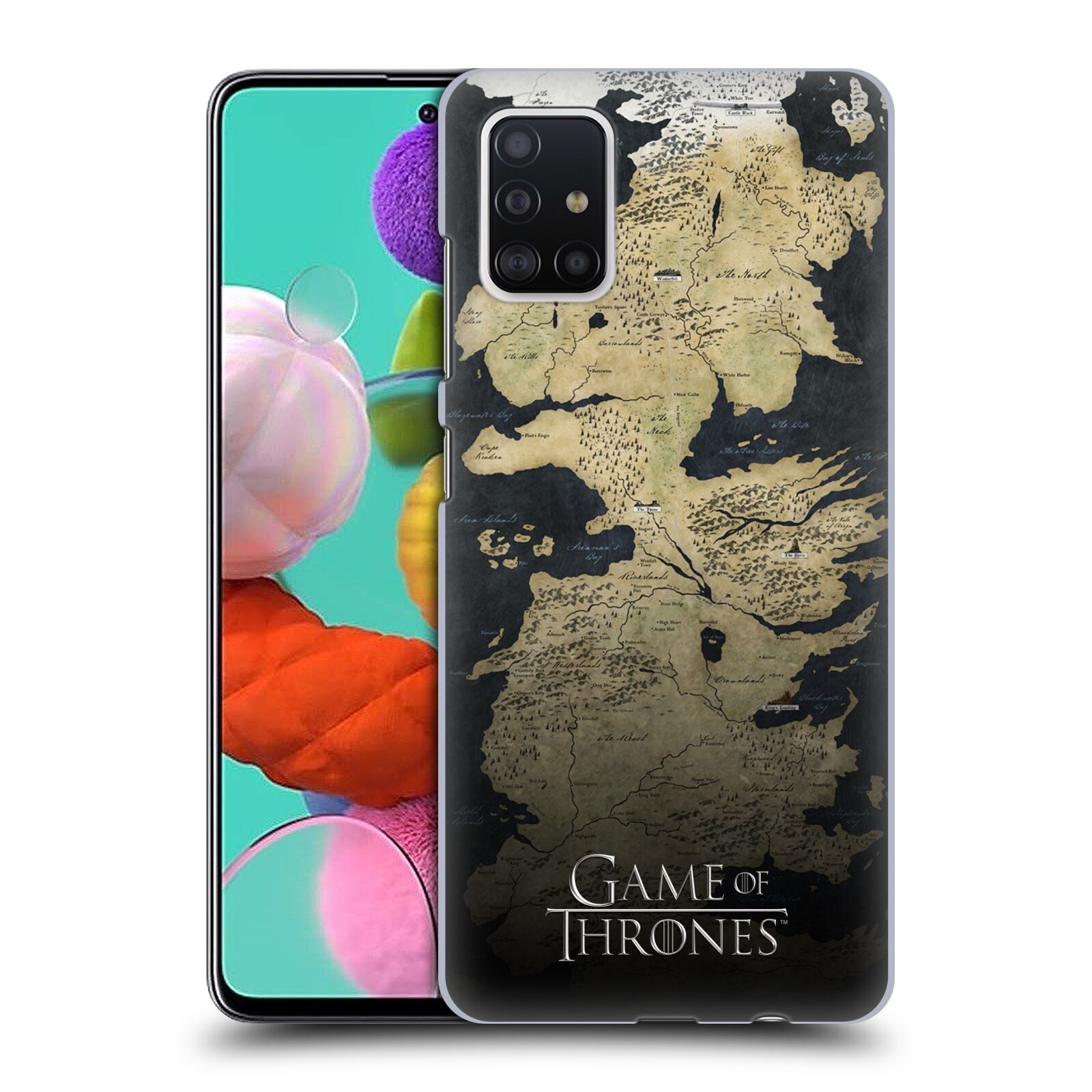 Plastové pouzdro na mobil Samsung Galaxy A51 - Head Case - Hra o trůny - Mapa západozemí