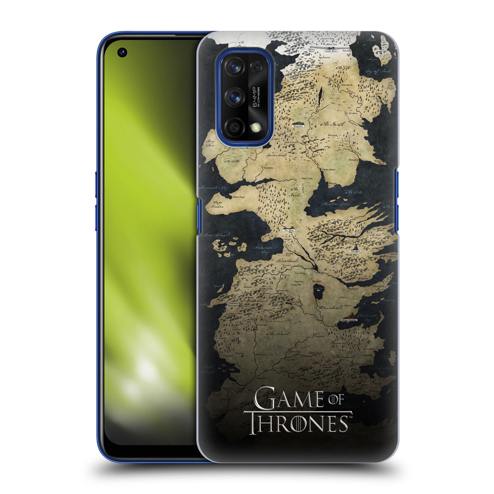 Plastové pouzdro na mobil Realme 7 Pro - Head Case - Hra o trůny - Mapa západozemí