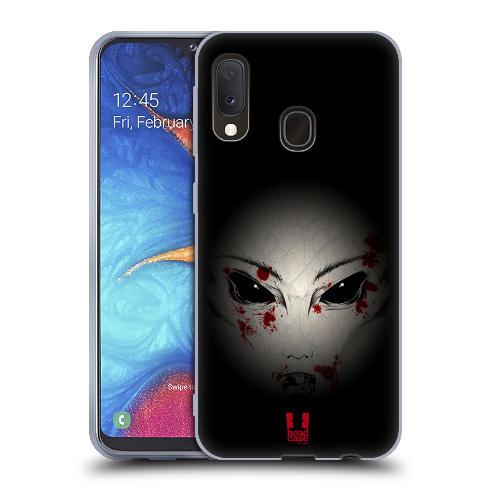 Silikonové pouzdro na mobil Samsung Galaxy A20e - Head Case - Macabre
