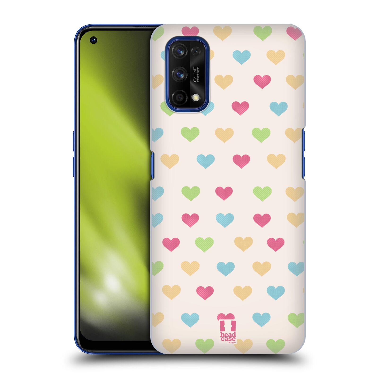 Plastové pouzdro na mobil Realme 7 Pro - Head Case - SRDÍČKA BAREVNÁ