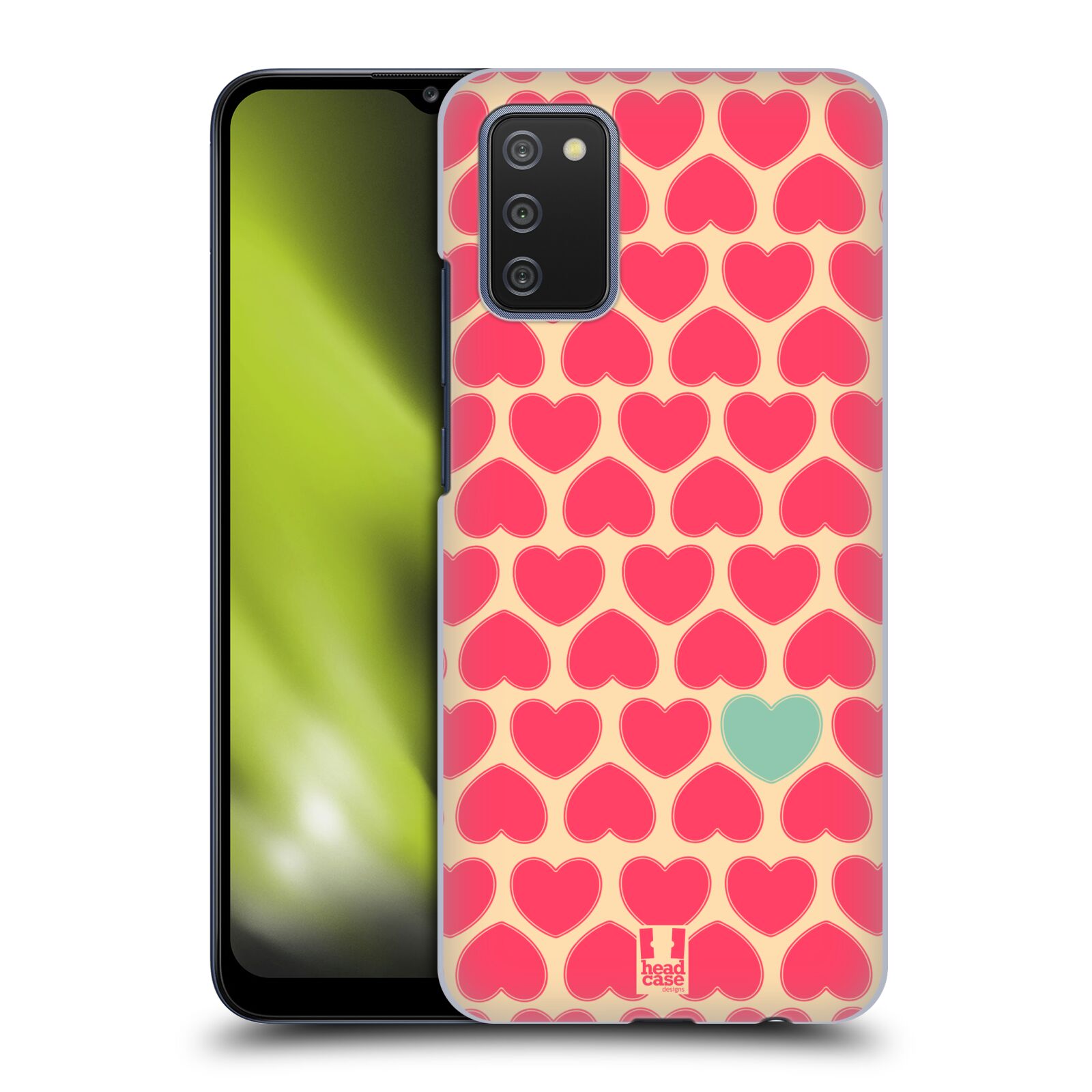 Plastové pouzdro na mobil Samsung Galaxy A02s - Head Case - SRDÍČKA RŮŽOVÁ