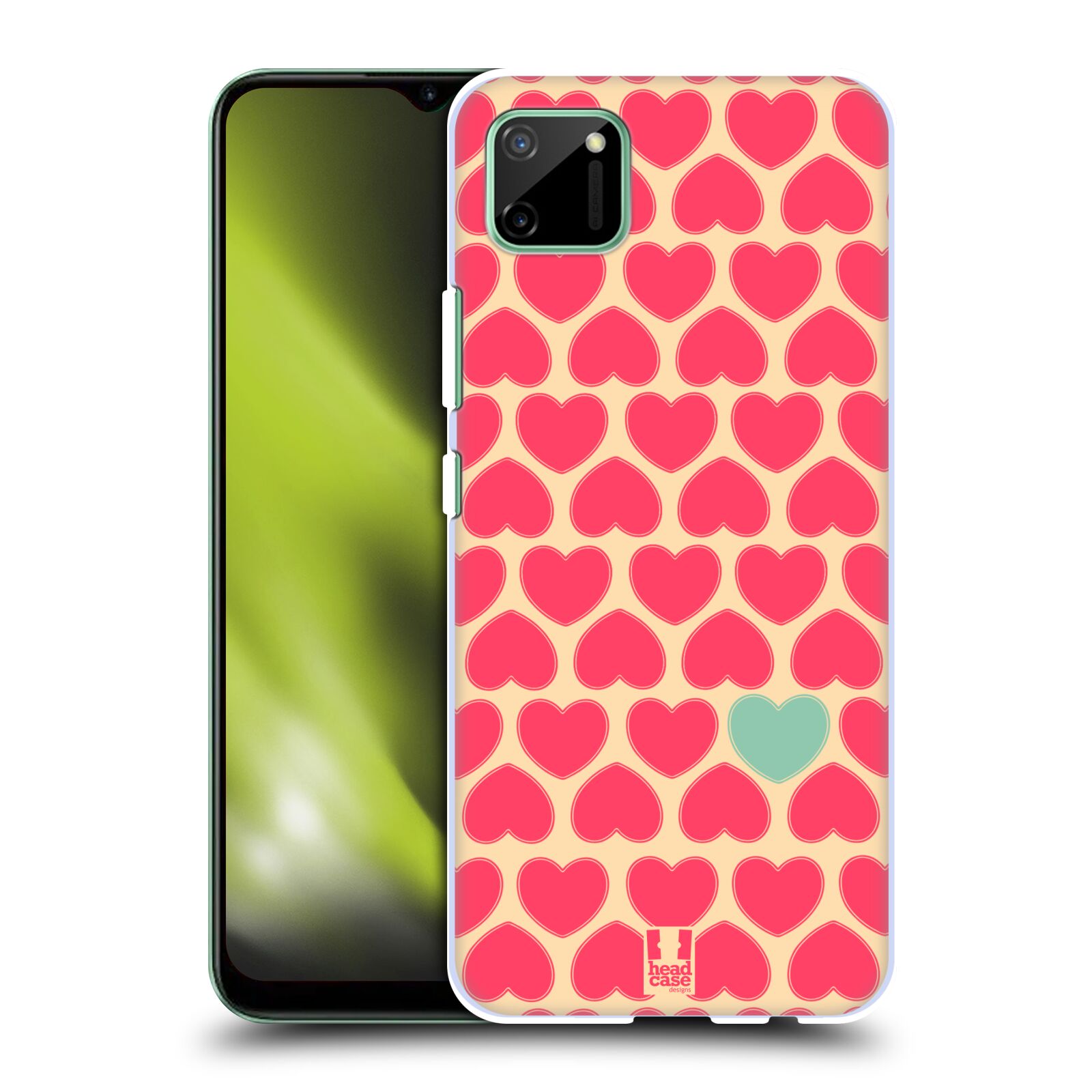 Plastové pouzdro na mobil Realme C11 - Head Case - SRDÍČKA RŮŽOVÁ