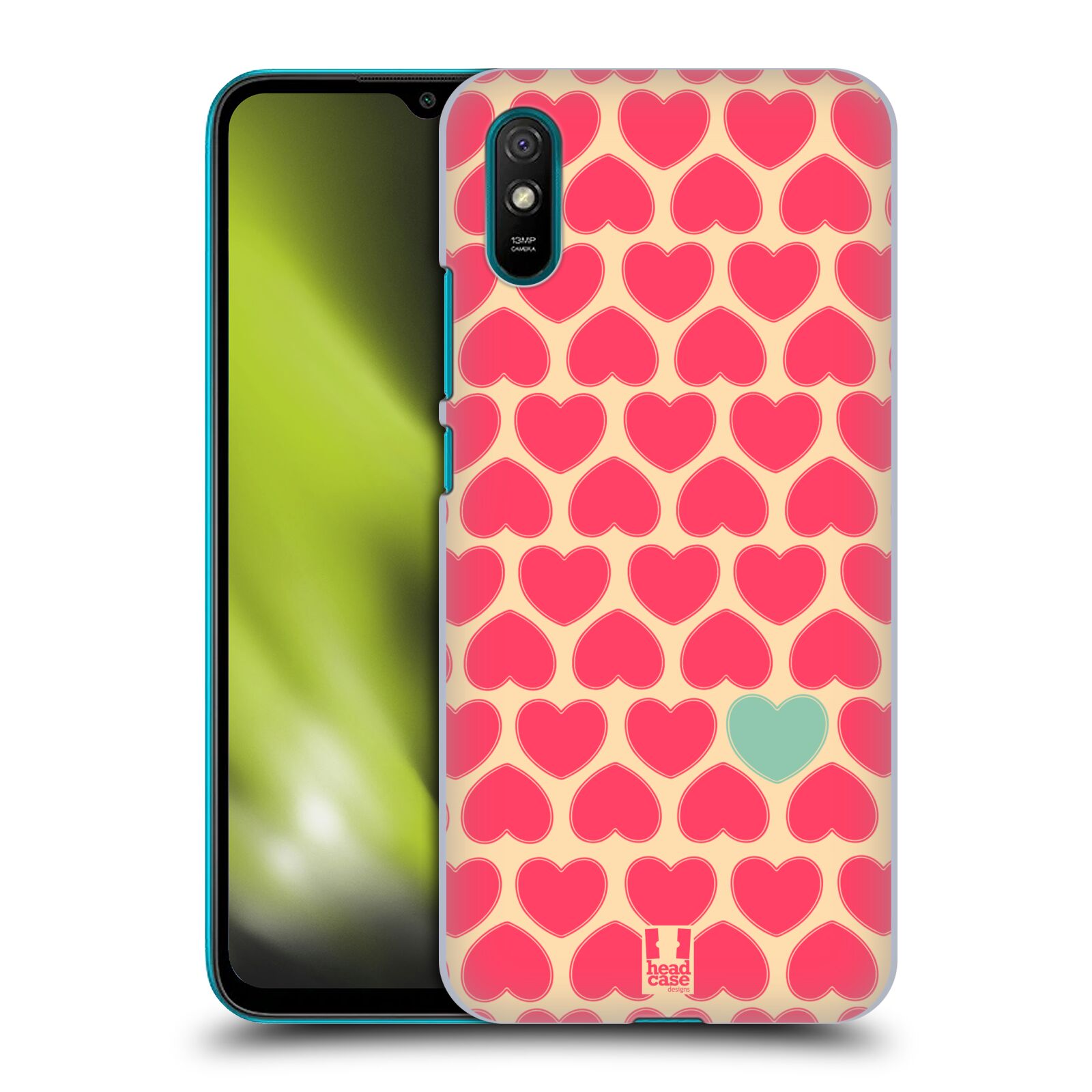 Plastové pouzdro na mobil Xiaomi Redmi 9A / Xiaomi Redmi 9AT - Head Case - SRDÍČKA RŮŽOVÁ (Plastový kryt, pouzdro, obal na mobilní telefon Xiaomi Redmi 9A / Xiaomi Redmi 9AT s motivem SRDÍČKA RŮŽOVÁ)