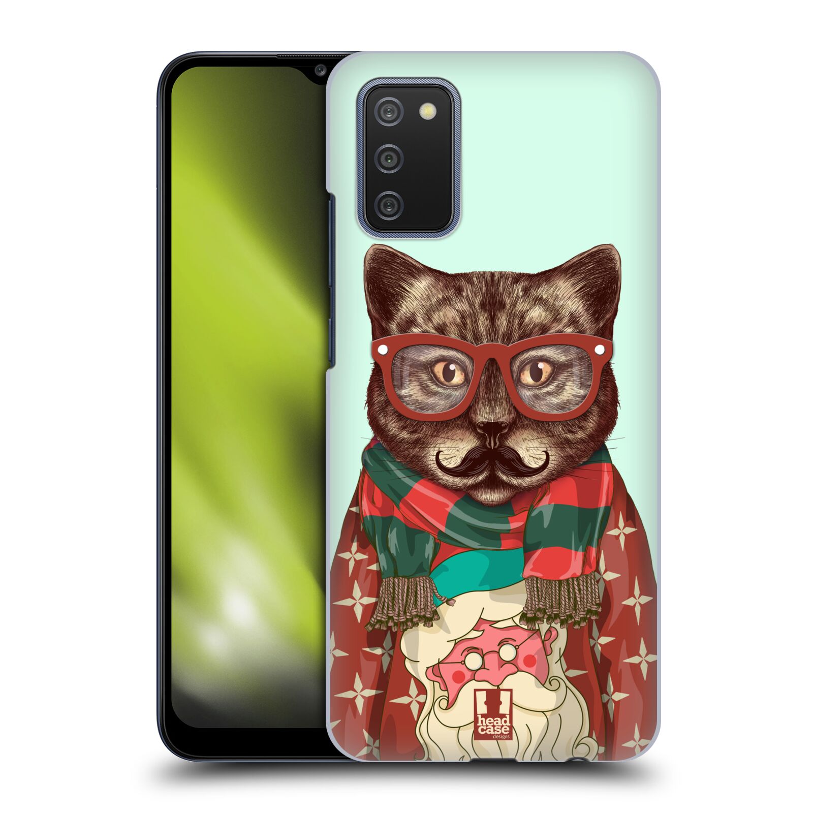 Plastové pouzdro na mobil Samsung Galaxy A02s - Head Case - HIPSTR SVETR KOČKA